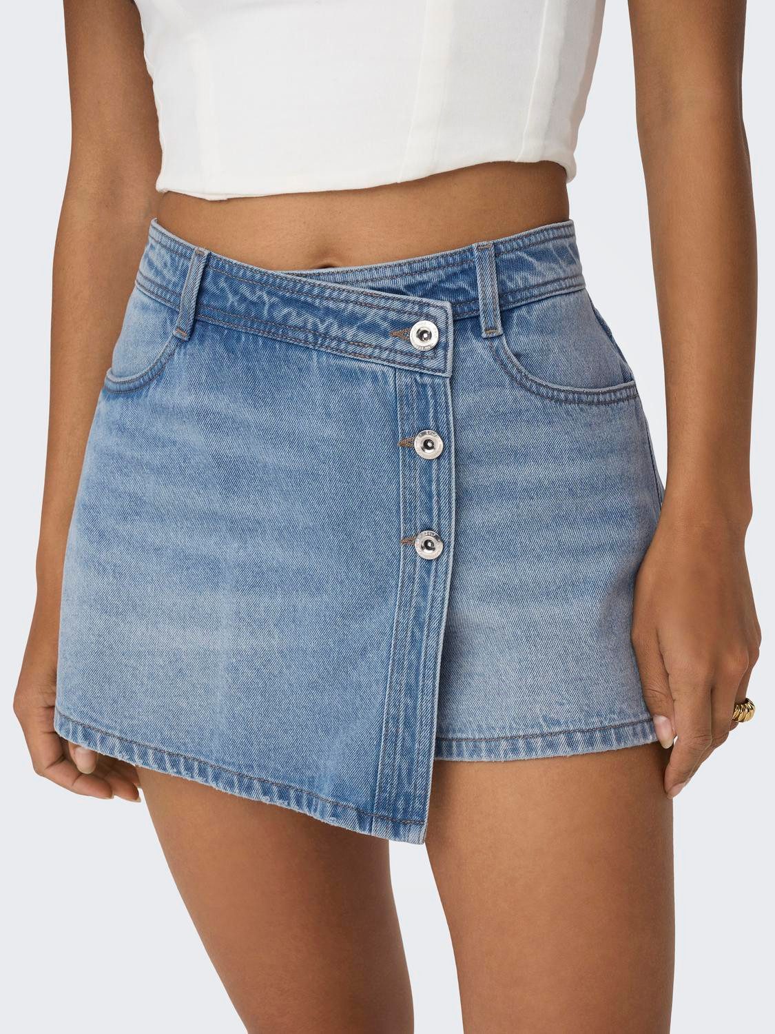 Only Jeansshort ONLLESLY REG LB DNM SKORT BJ NOOS