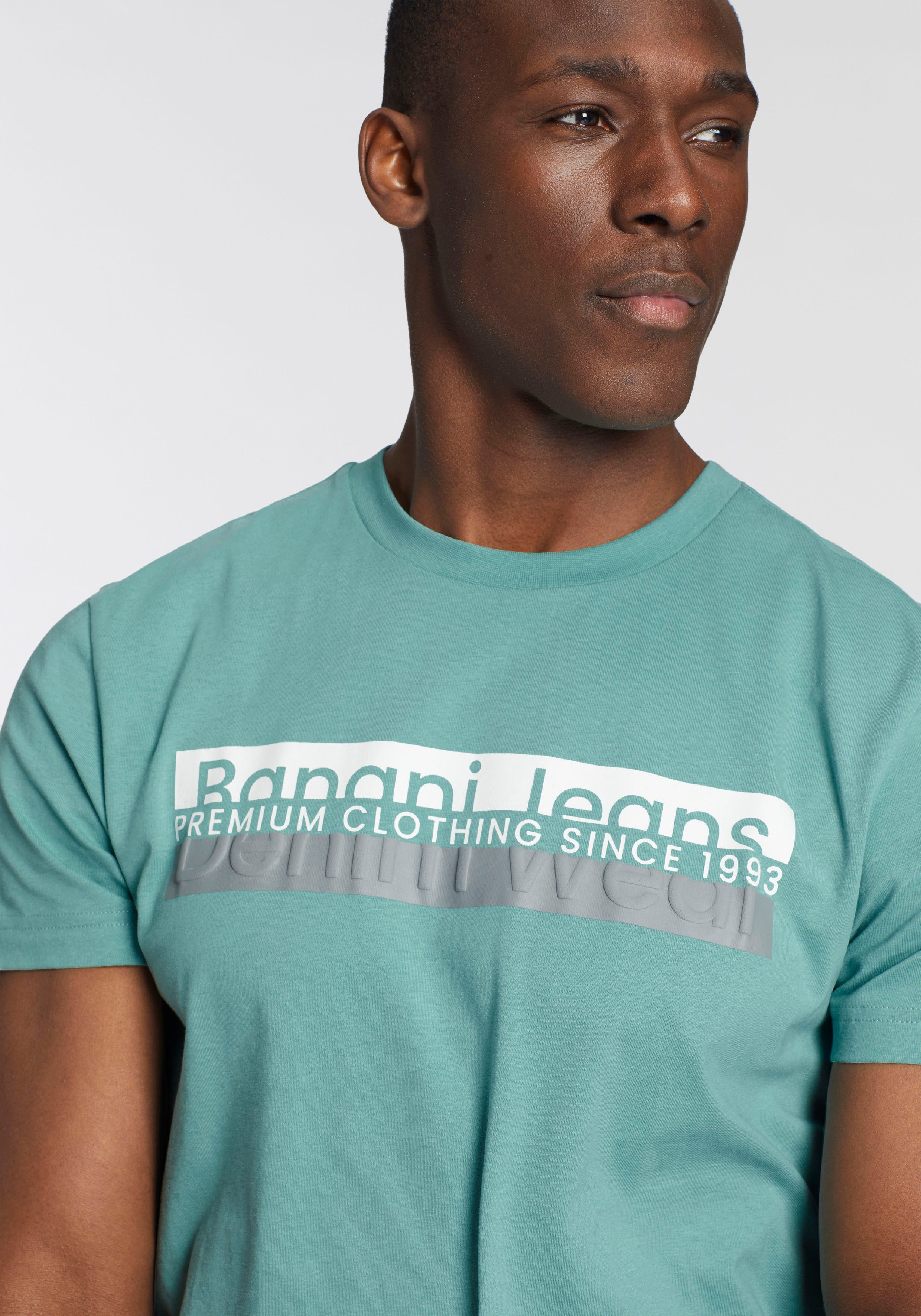 Bruno Banani T-shirt met modieuze frontprint