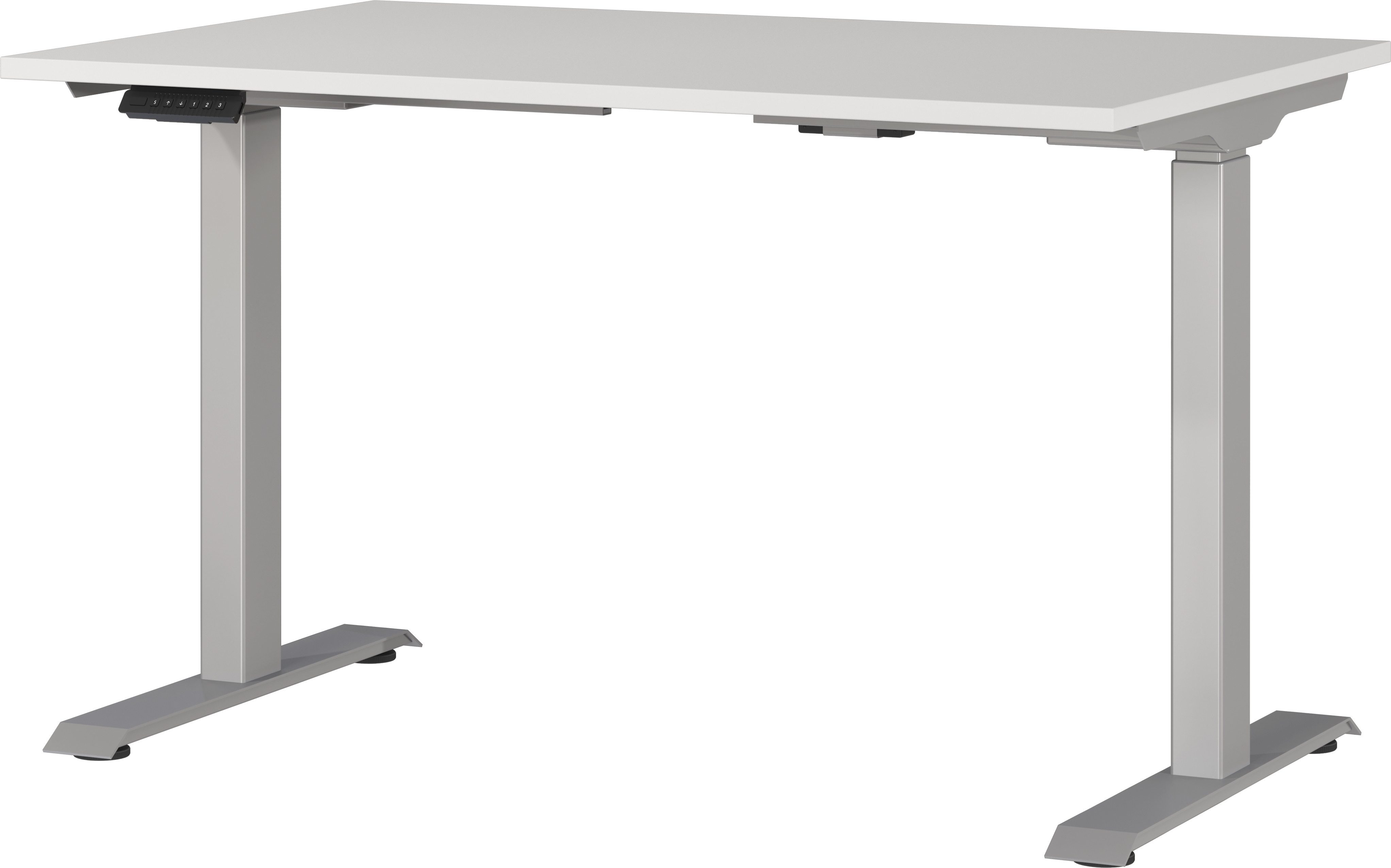 GERMANIA Bureau GW-Agenda elektrisch in hoogte verstelbaar (72-120 cm) met geheugenfunctie & usb-oplaadstation, verschillende breedtes