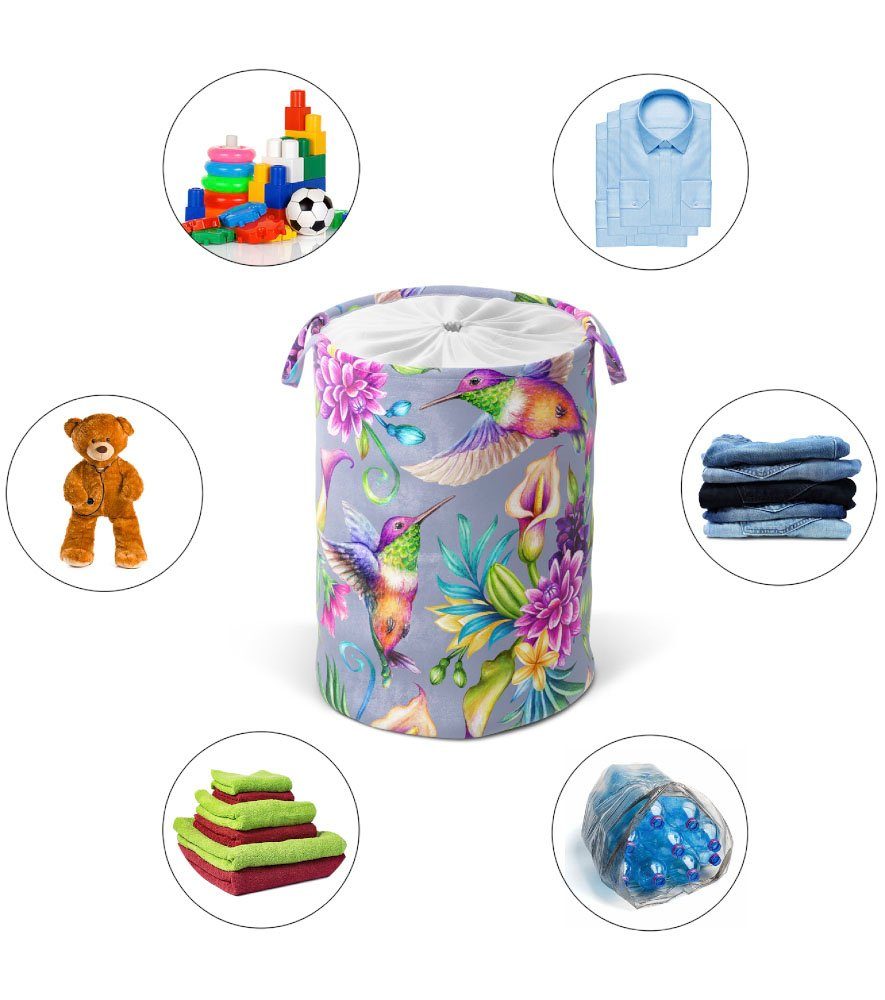 Sanilo Wasmand Kolibrie volle kleuren, fluweelzacht oppervlak, met deksel
