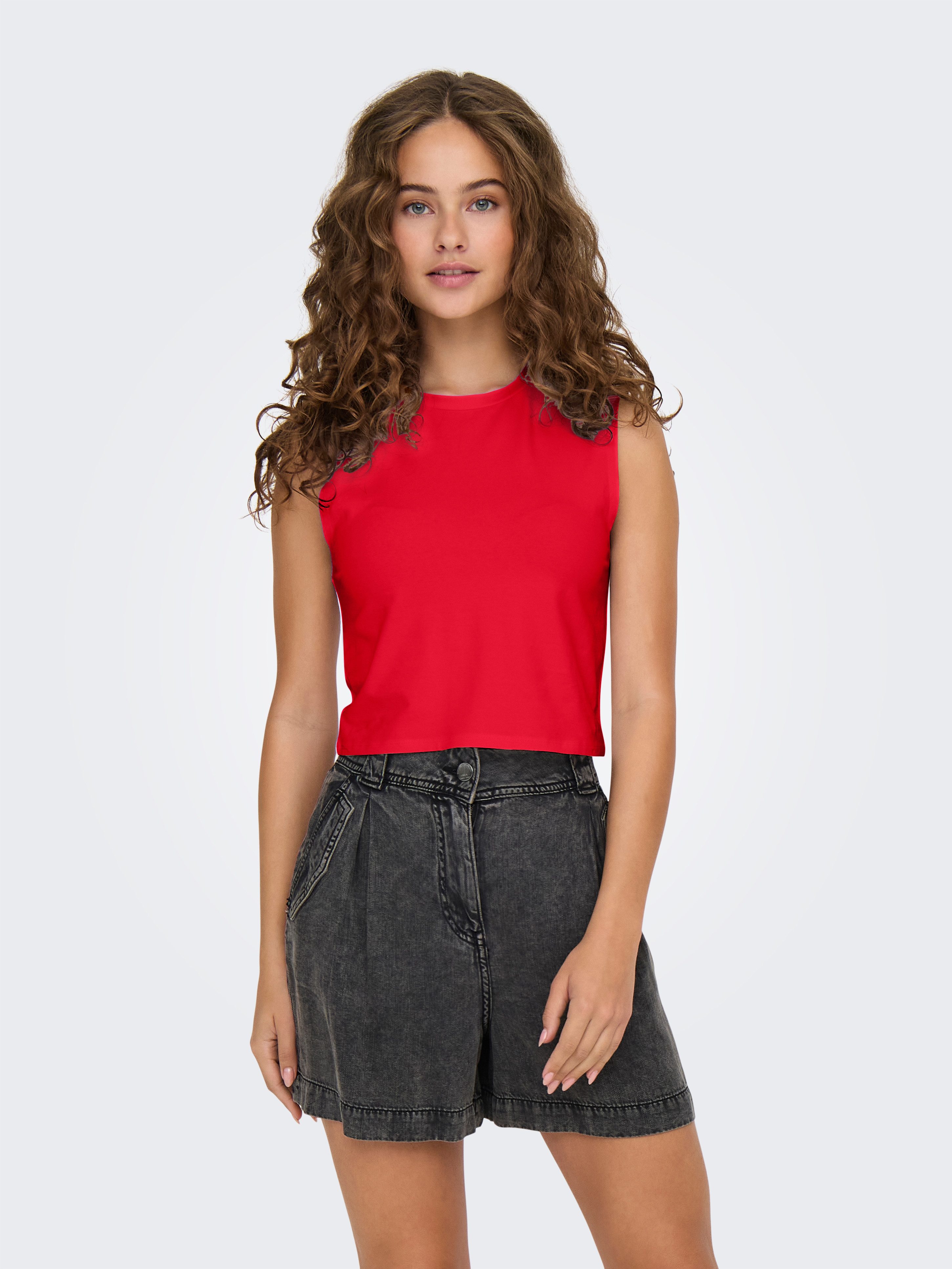 Only Crop-top ONLCHOICE S/L 2-PACK TOP BOX JRS (set, 2-delig)