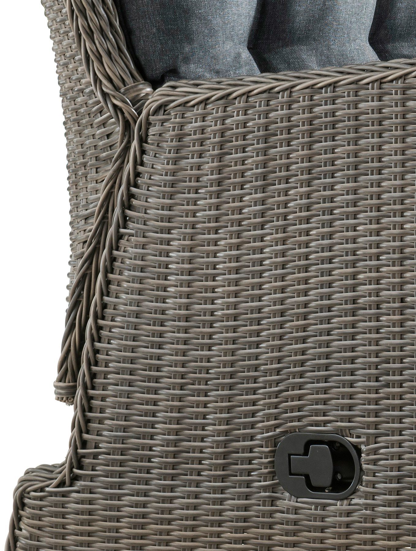Destiny Tuinstoel CASA RELAX Polyrattan, aluminium, inclusief kussens (1 stuk)