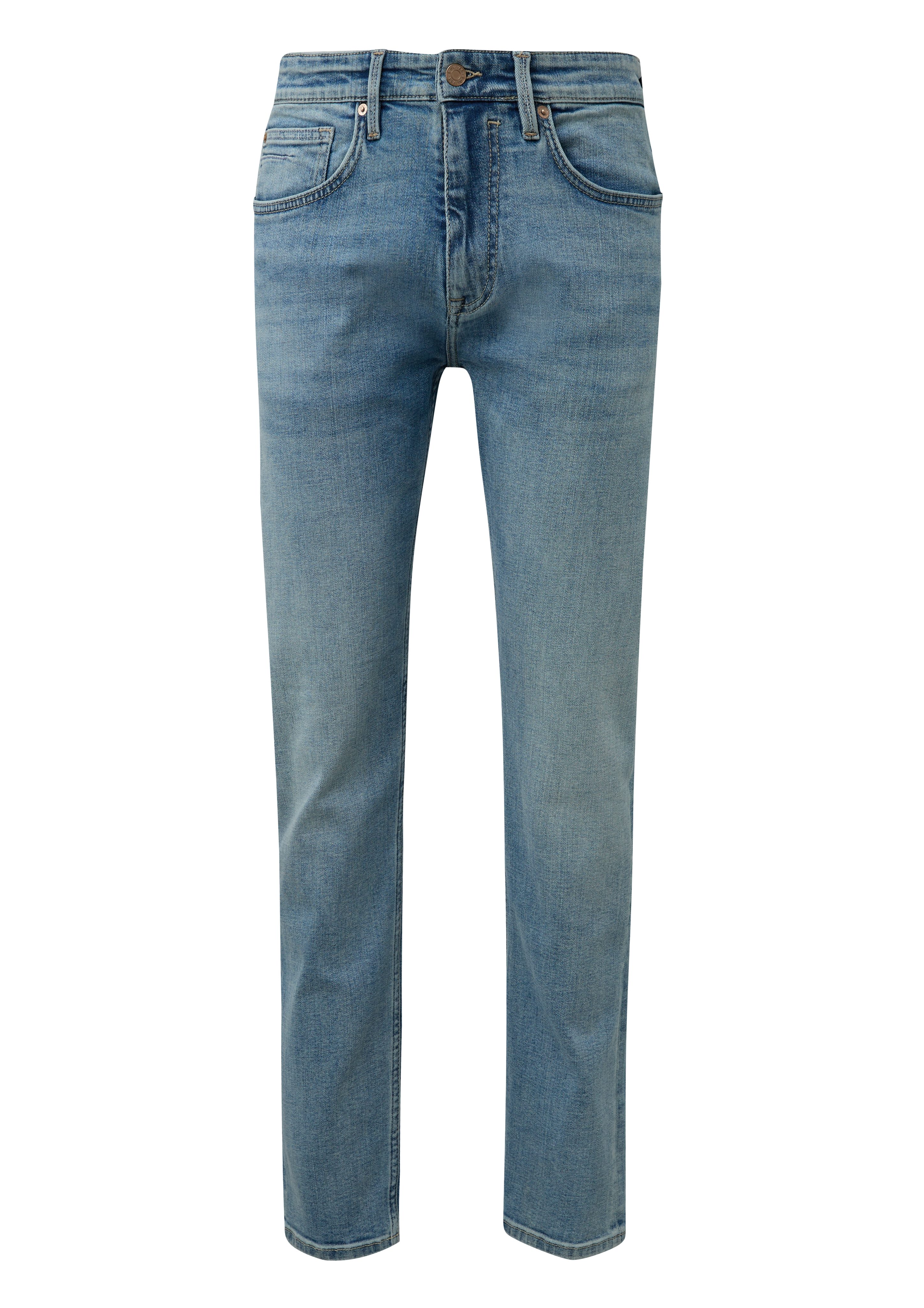 s.Oliver Slim fit jeans in middenblauwe wassing