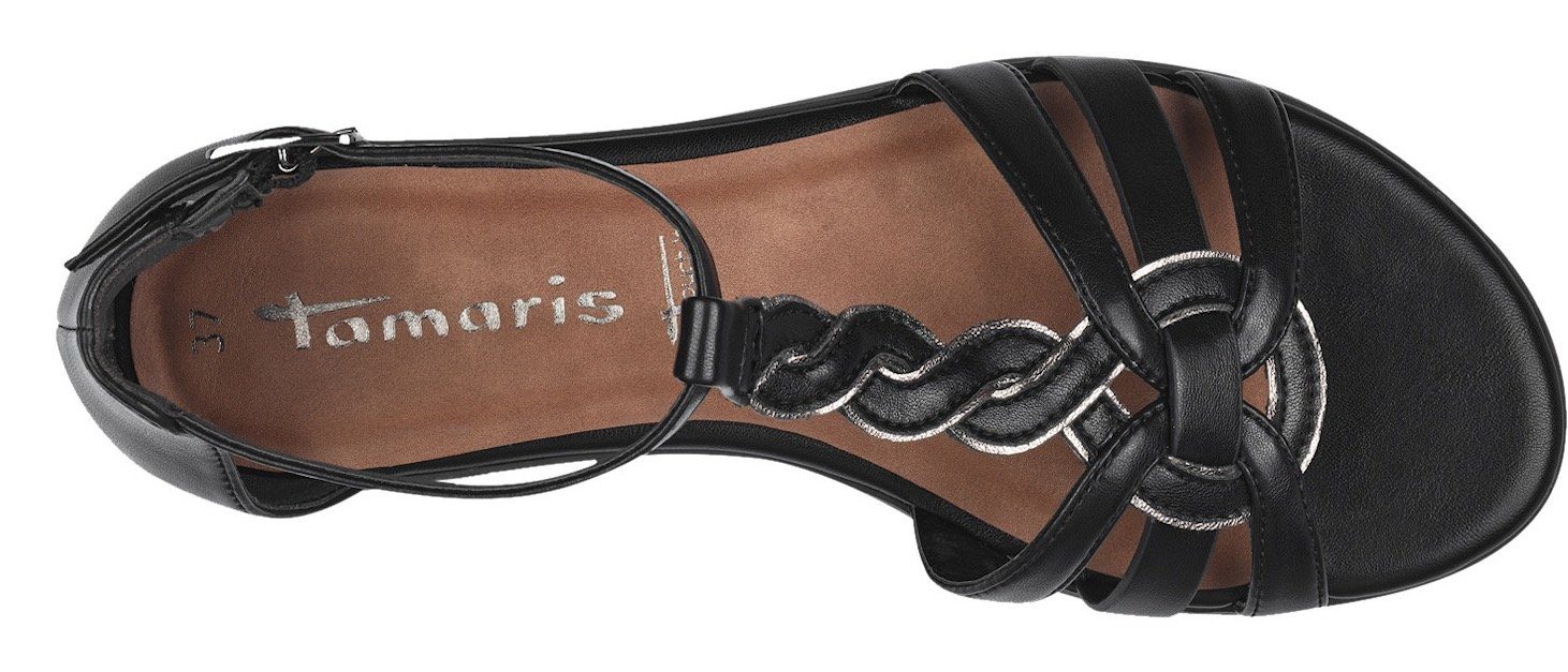 Tamaris Sandalen , zomerschoen, sandaal, riemchensandale, met gesloten hiel