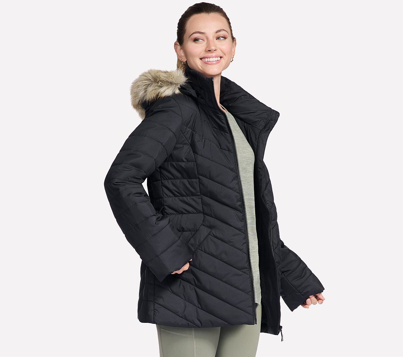 Skechers Winterjack ON-THE-GO BELTED PARKA
