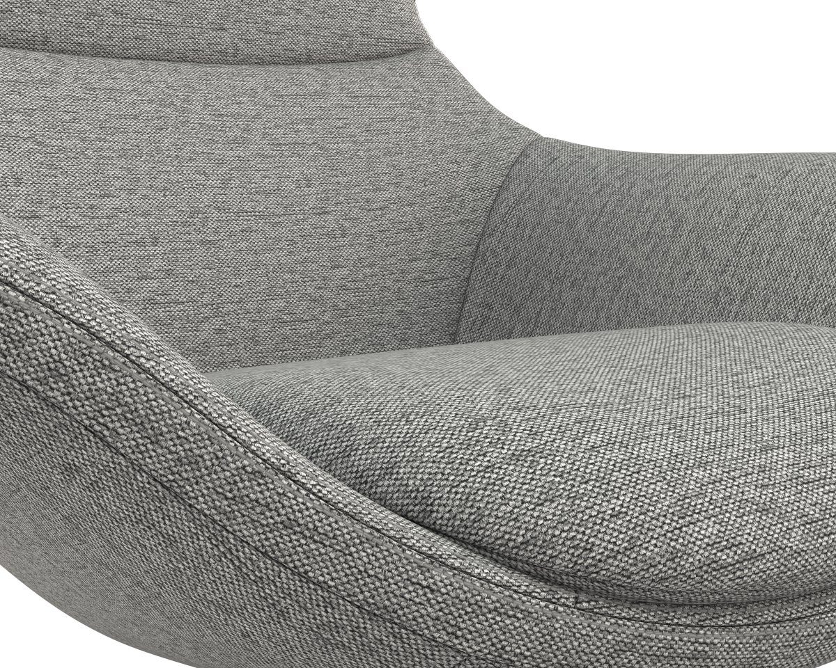 FLEXLUX Oorfauteuil Stilo relaxstoel, TV-stoel Solitaire, stijlicoon, draaibaar, zwarte poot
