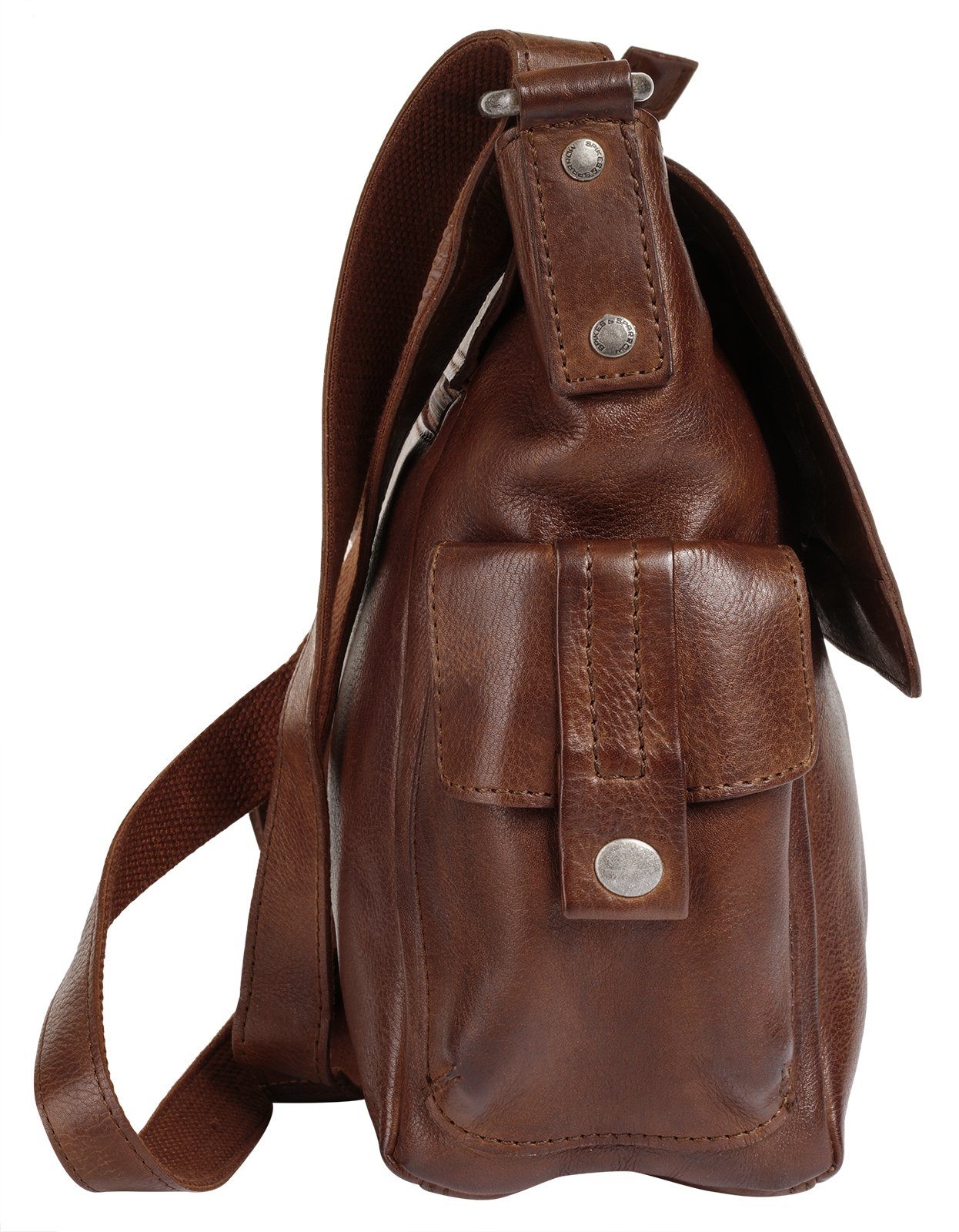 Spikes & Sparrow Schoudertas echt leder