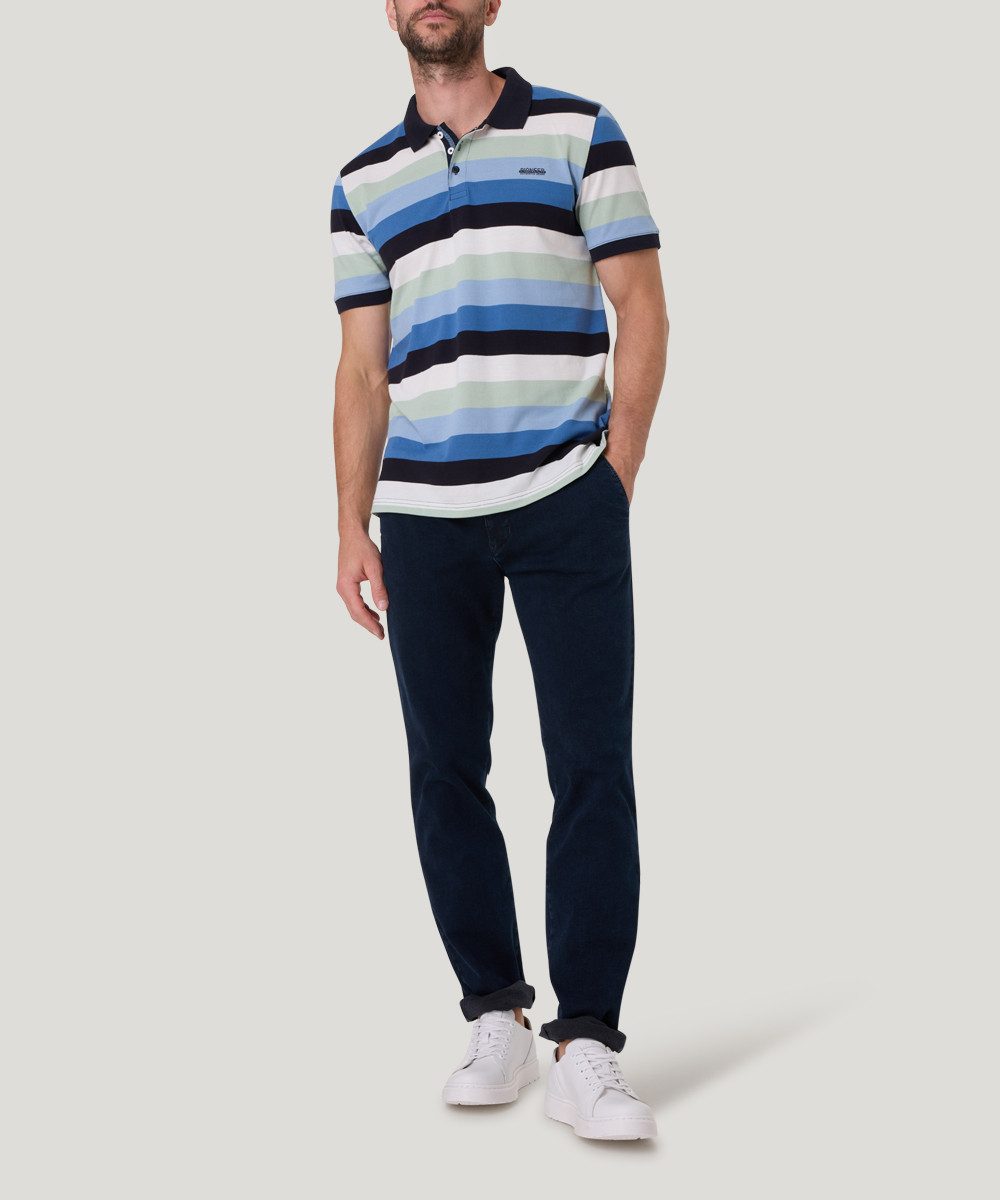 Pioneer Authentic Jeans Poloshirt met gestreept patroon