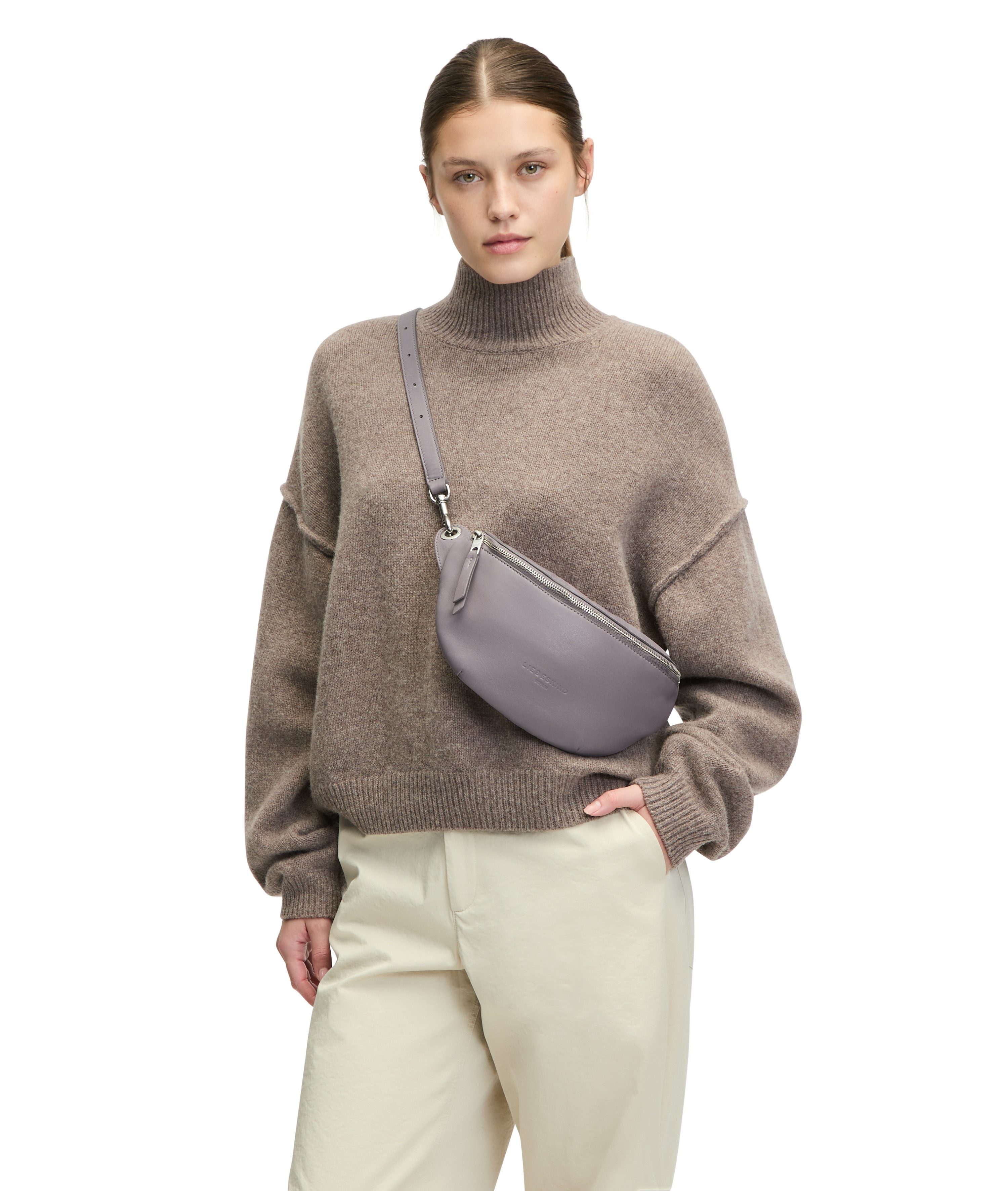 Liebeskind Berlin Schoudertas Tavia SEASONAL NOOS SHEEP NATURAL Schoudertas handtas dames tas dames