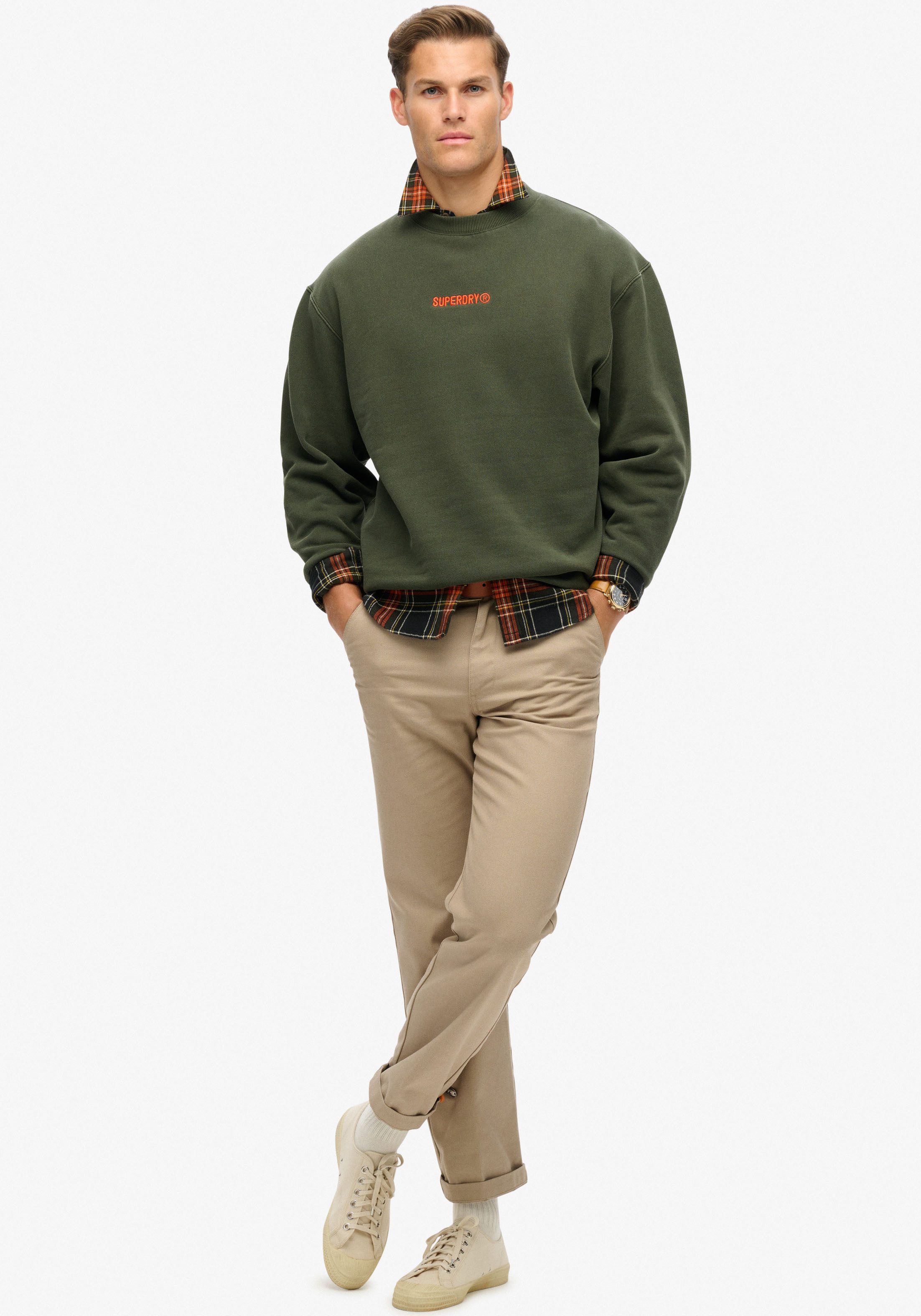Superdry Sweatshirt MICRO LOGO GRAPHIC LOOSE CREW