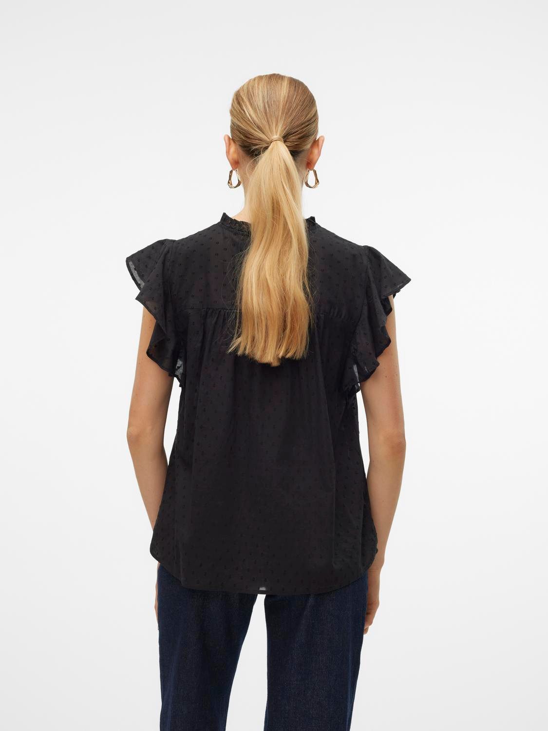 Vero Moda Shirt VMTRINE SL LACE TOP WVN NOOS