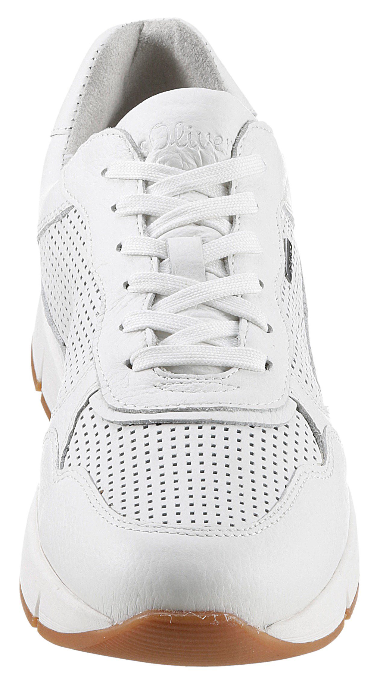 s.Oliver Sneakers met soft foam-binnenzool, vrijetijdsschoen, lage schoen, veterschoen