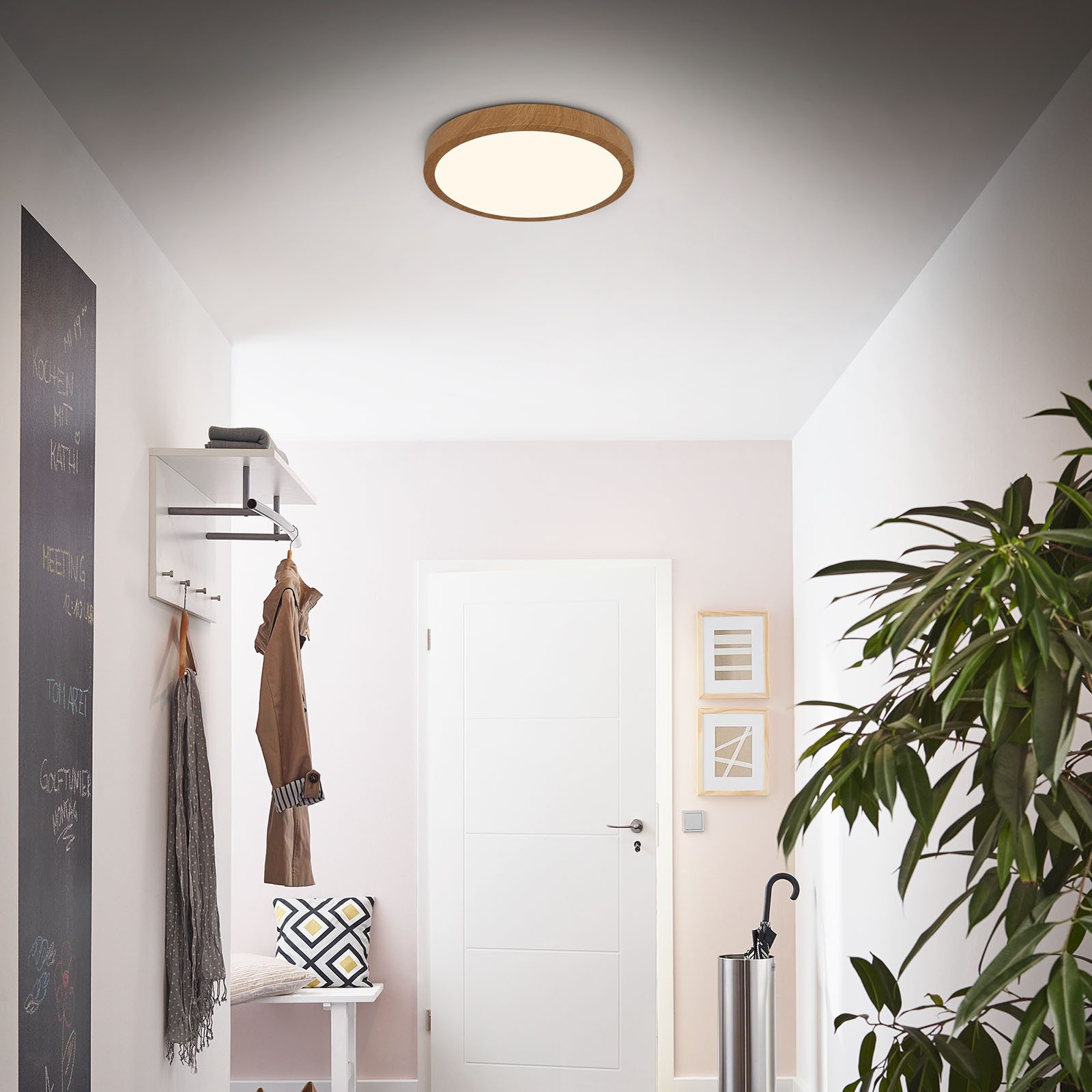 Briloner Leuchten Plafondlamp RUNA WOOD
