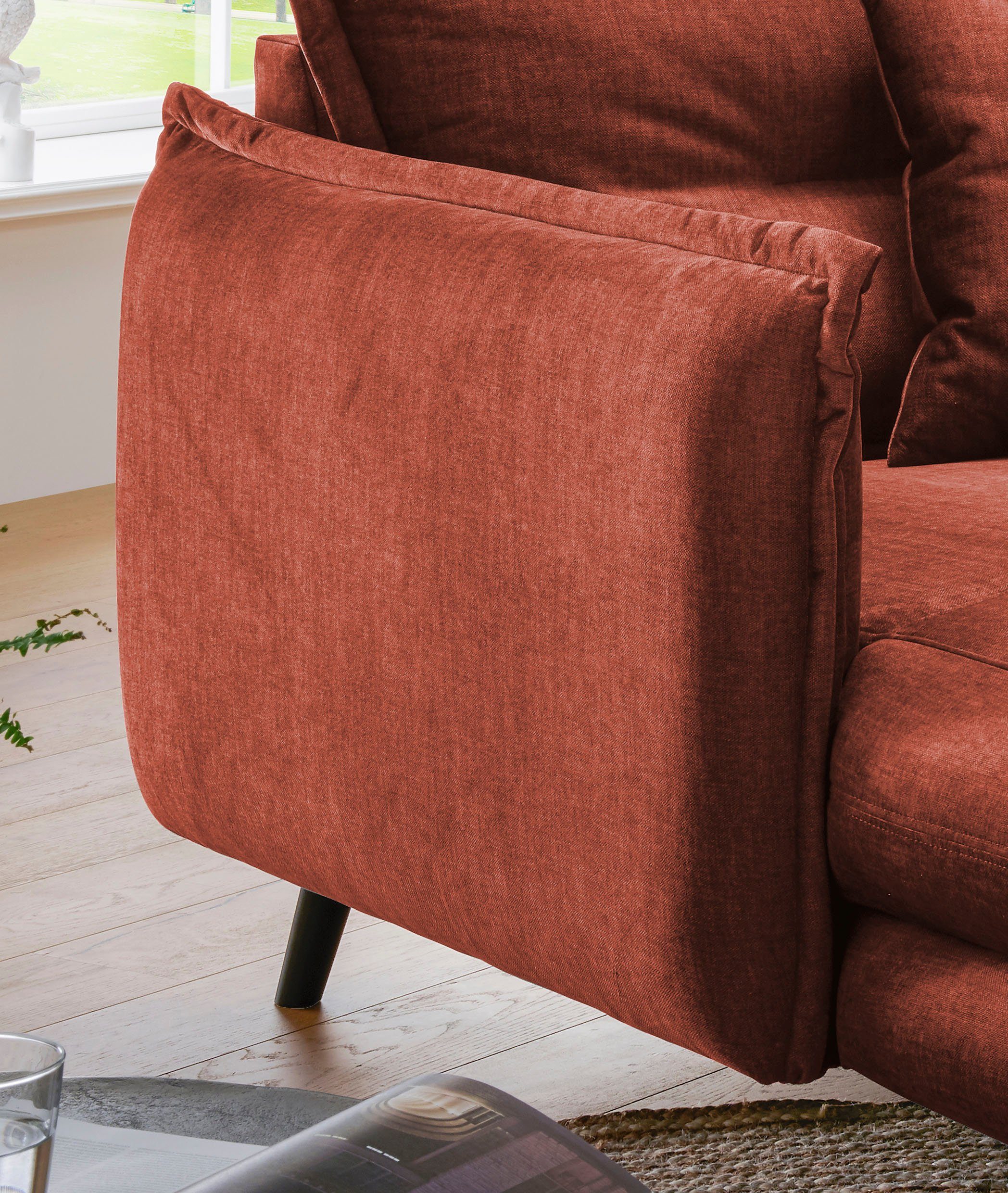 INOSIGN Loveseat LAZIO moderne fauteuil met een comfortabele bekleding, 2 stuks decoratieve sierkussens