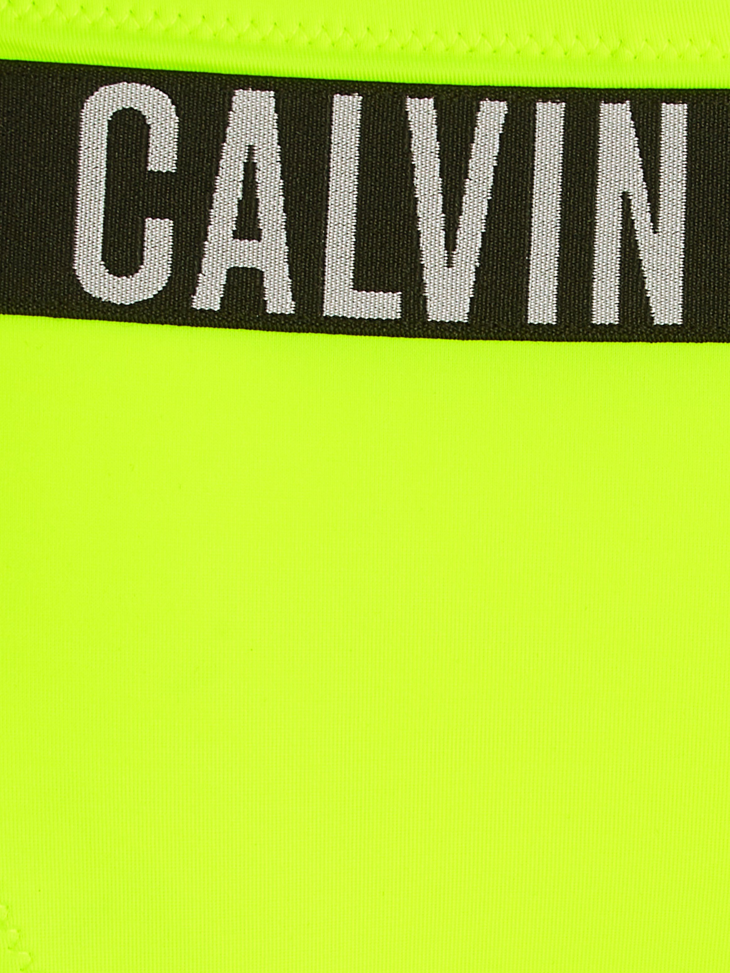 Calvin Klein Swimwear Bikinibroekje STRING SIDE TIE met groot logo op de achterkant