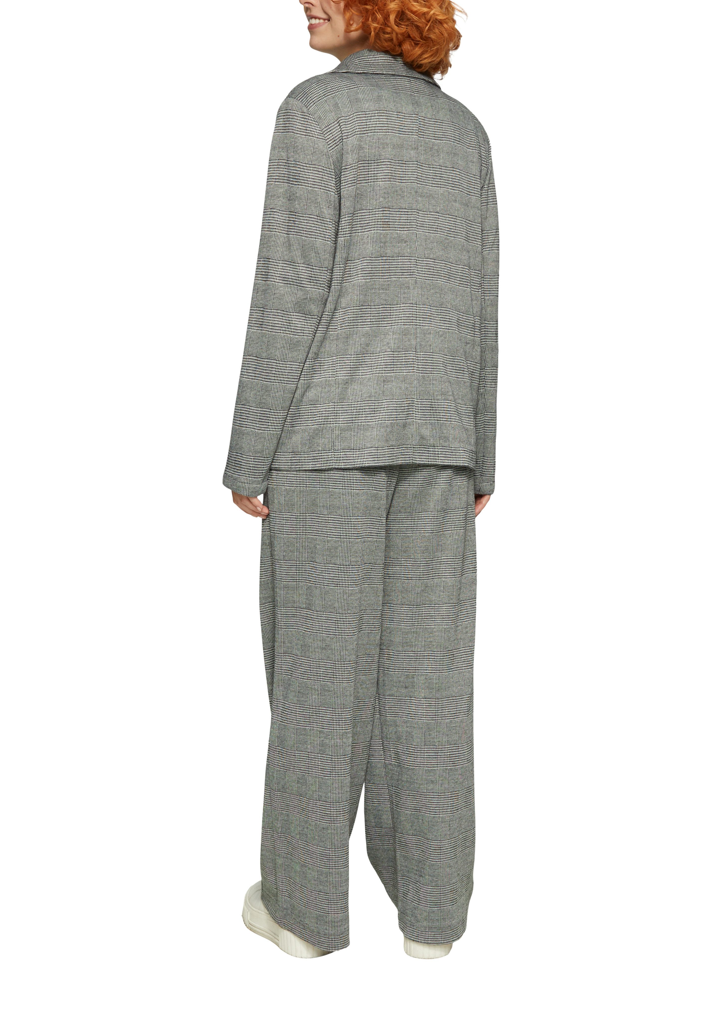 Q/S designed by Lange blazer in geruite look