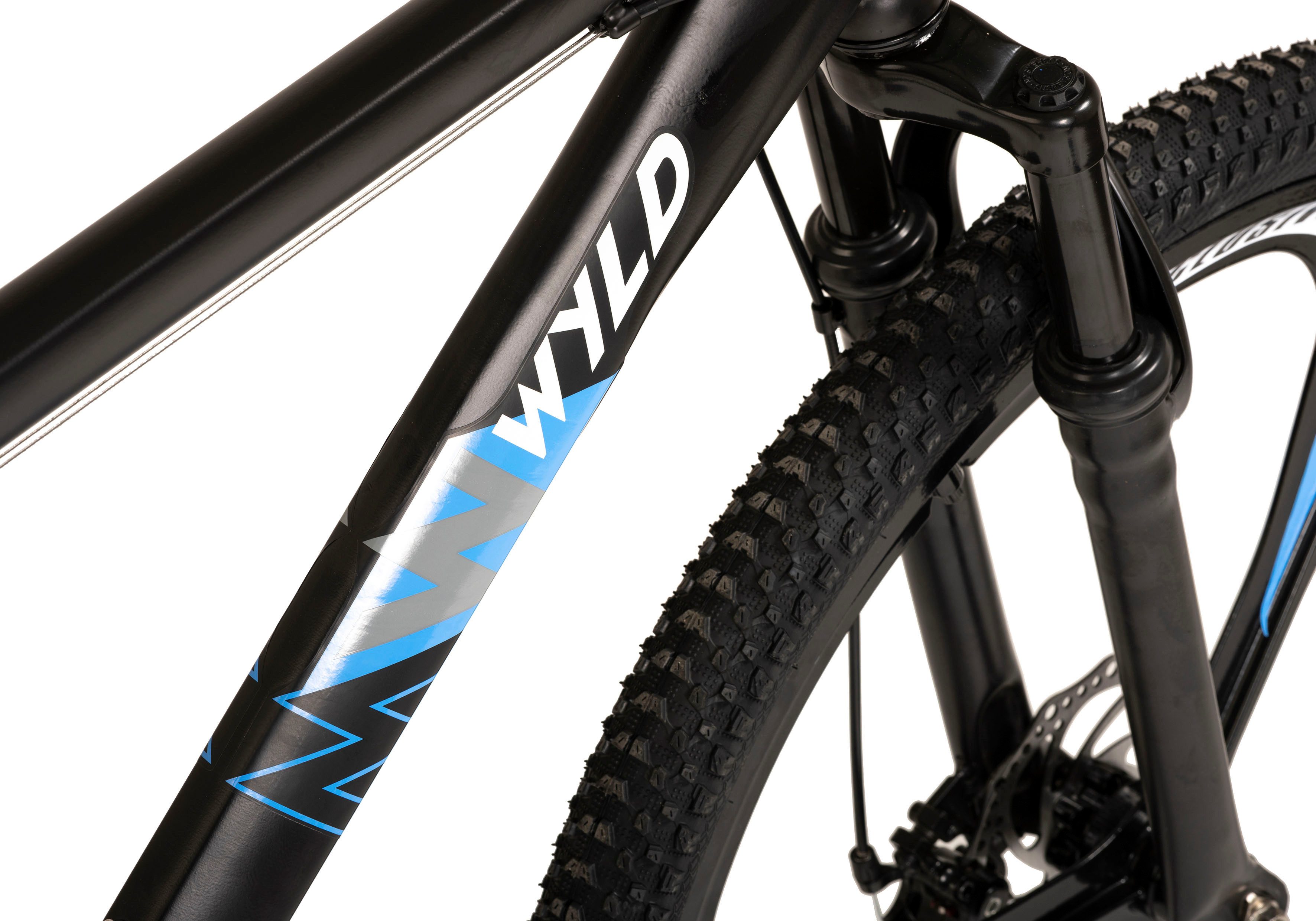 MUSTANG Mountainbike Hardtail 29'' Sharp zwart-blauw 21 versnellingen