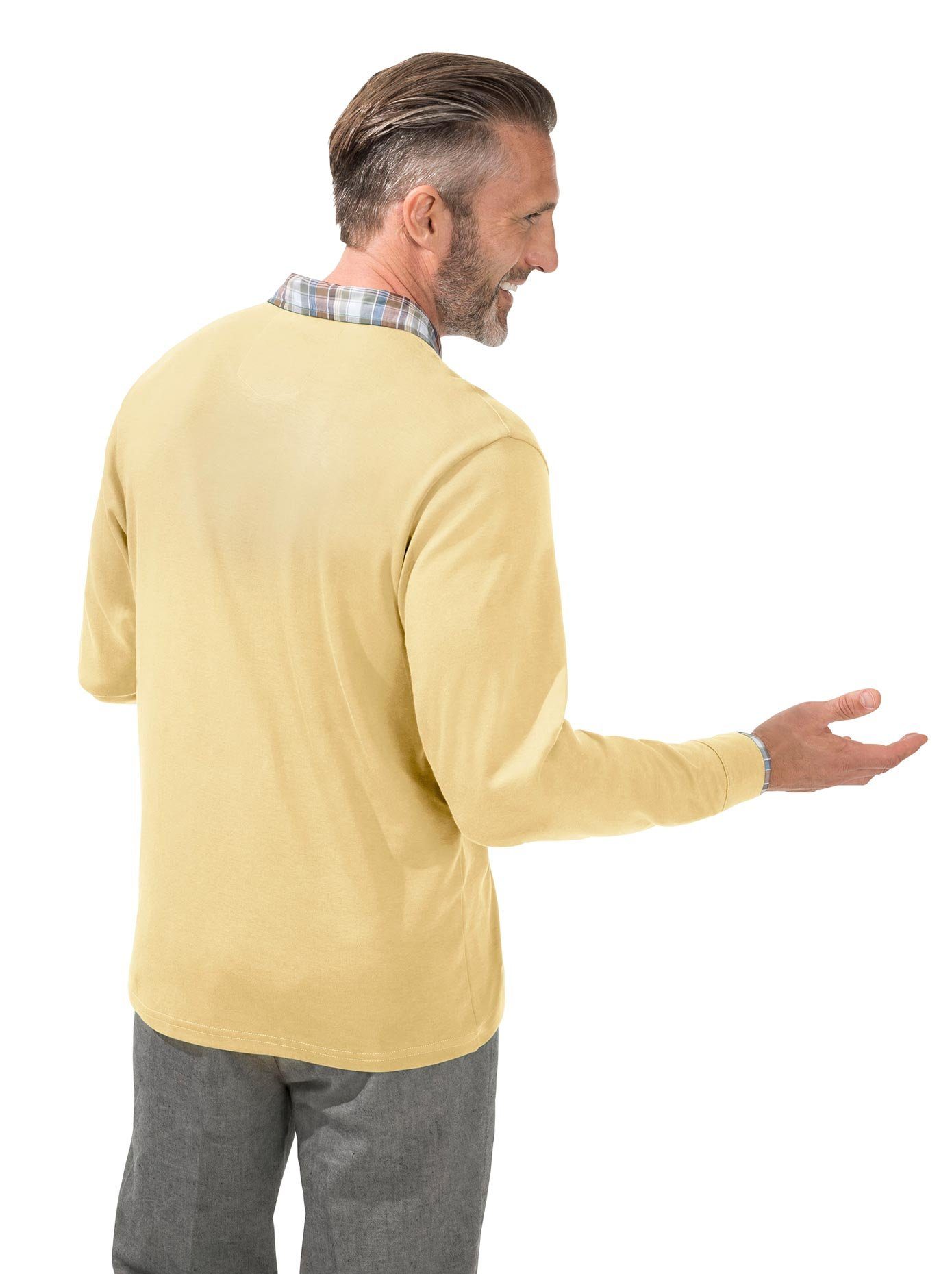 Classic Basics Poloshirt met lange mouwen (1-delig)