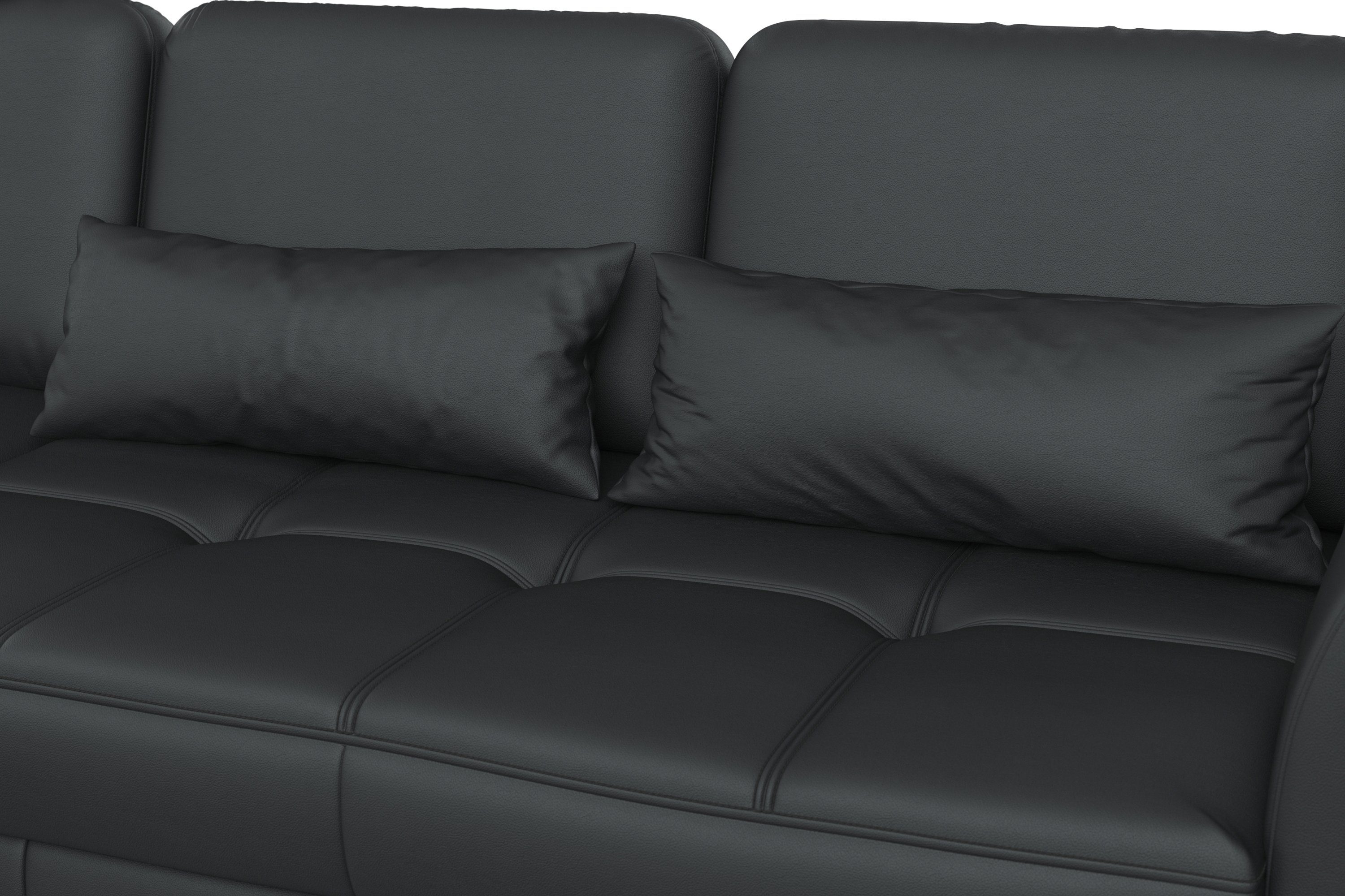 sit&more Hoekbank Bendigo L-vorm inclusief zitdiepteverstelling, bodemvrijheid 15 cm, in 2 pootkleuren