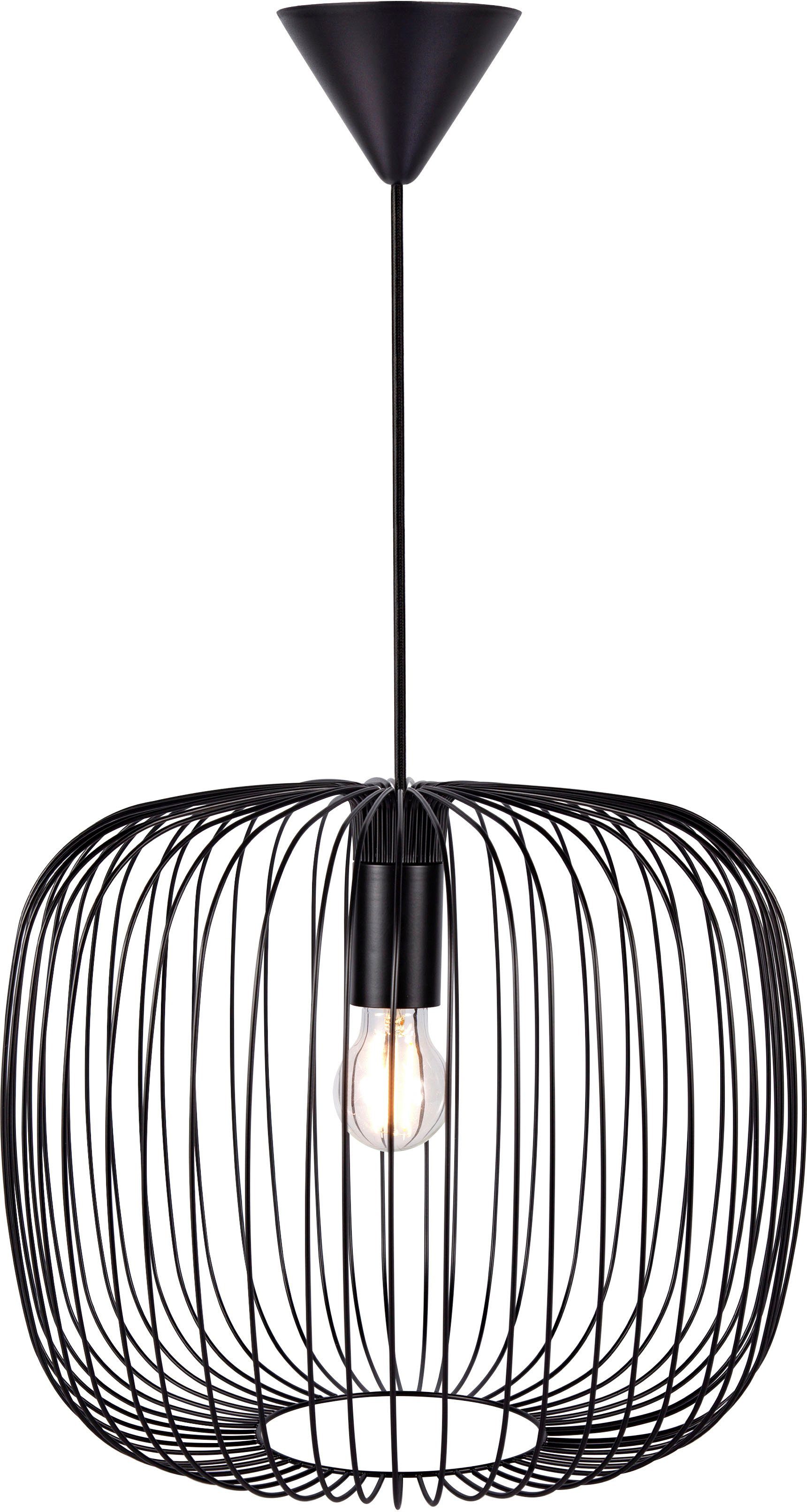 Nordlux Hanglamp Beroni Minimalistisch en industrieel ontwerp, voor E27 LED lichtbronnen (1 stuk)