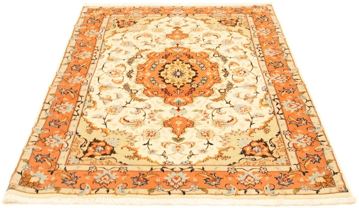 morgenland Vloerkleed Täbriz 50 Raj vloerkleed met de hand geknoopt beige handgeknoopt