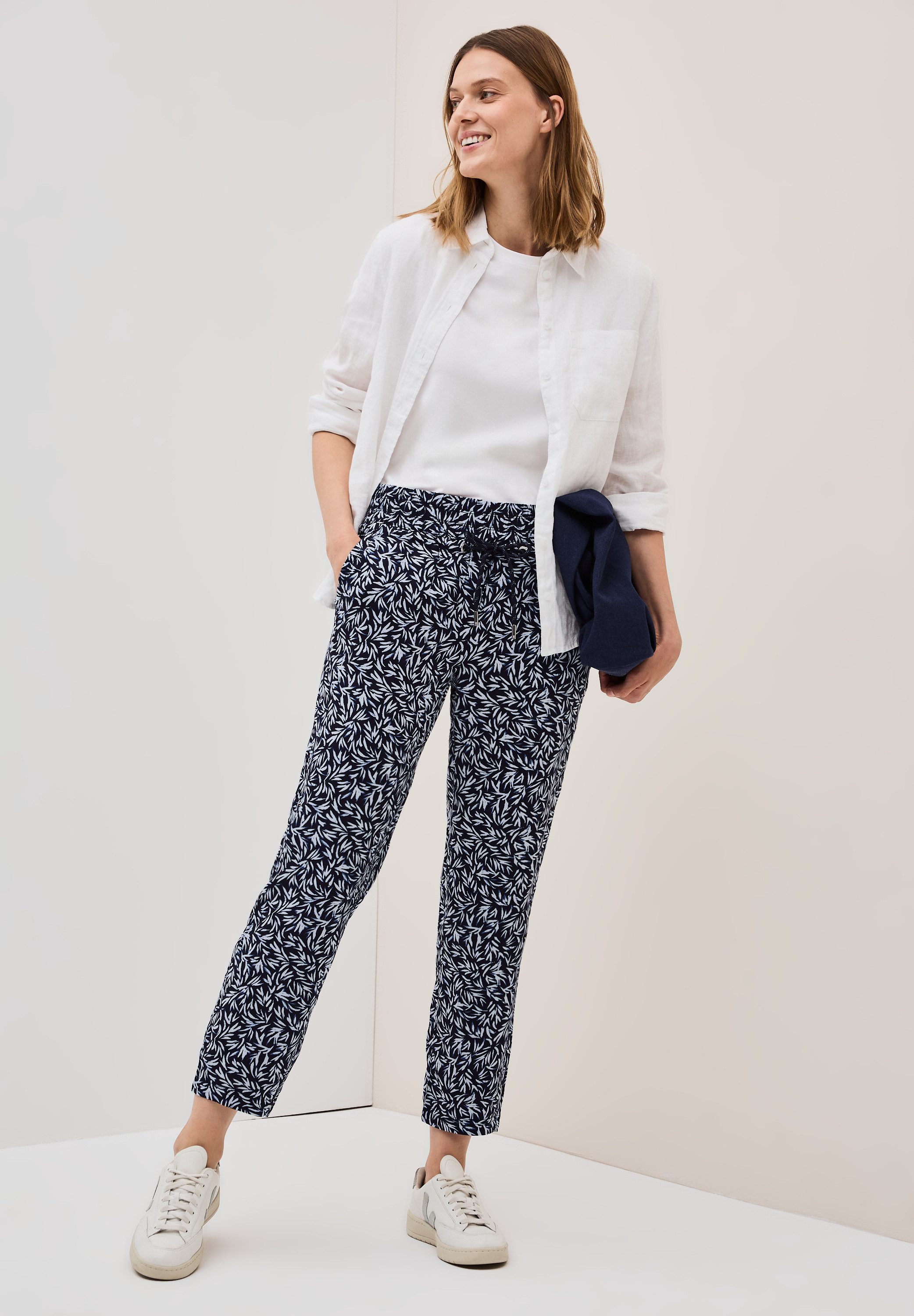 Cecil Stoffen broek Chelsea Zomerbroek met bloemen allover-print