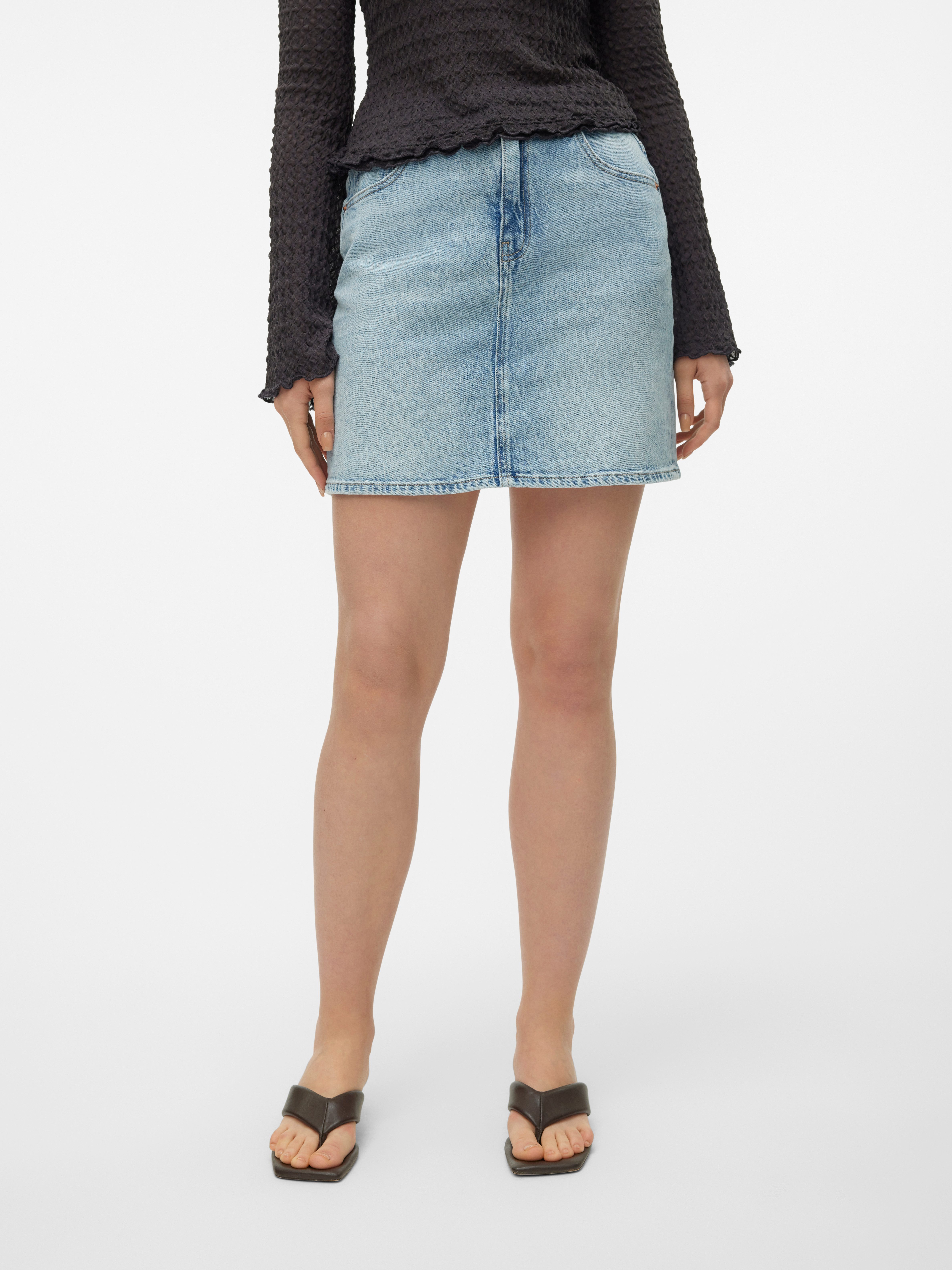 Vero Moda Jeans rok VMTESSA HR SHORT DNM SKIRT MIX GA NOOS