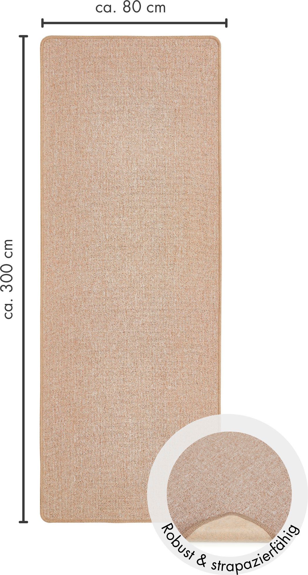 Andiamo Vloerkleed Luton, Made in Germany gemêleerde look, ook als loper, woonkamer & slaapkamer