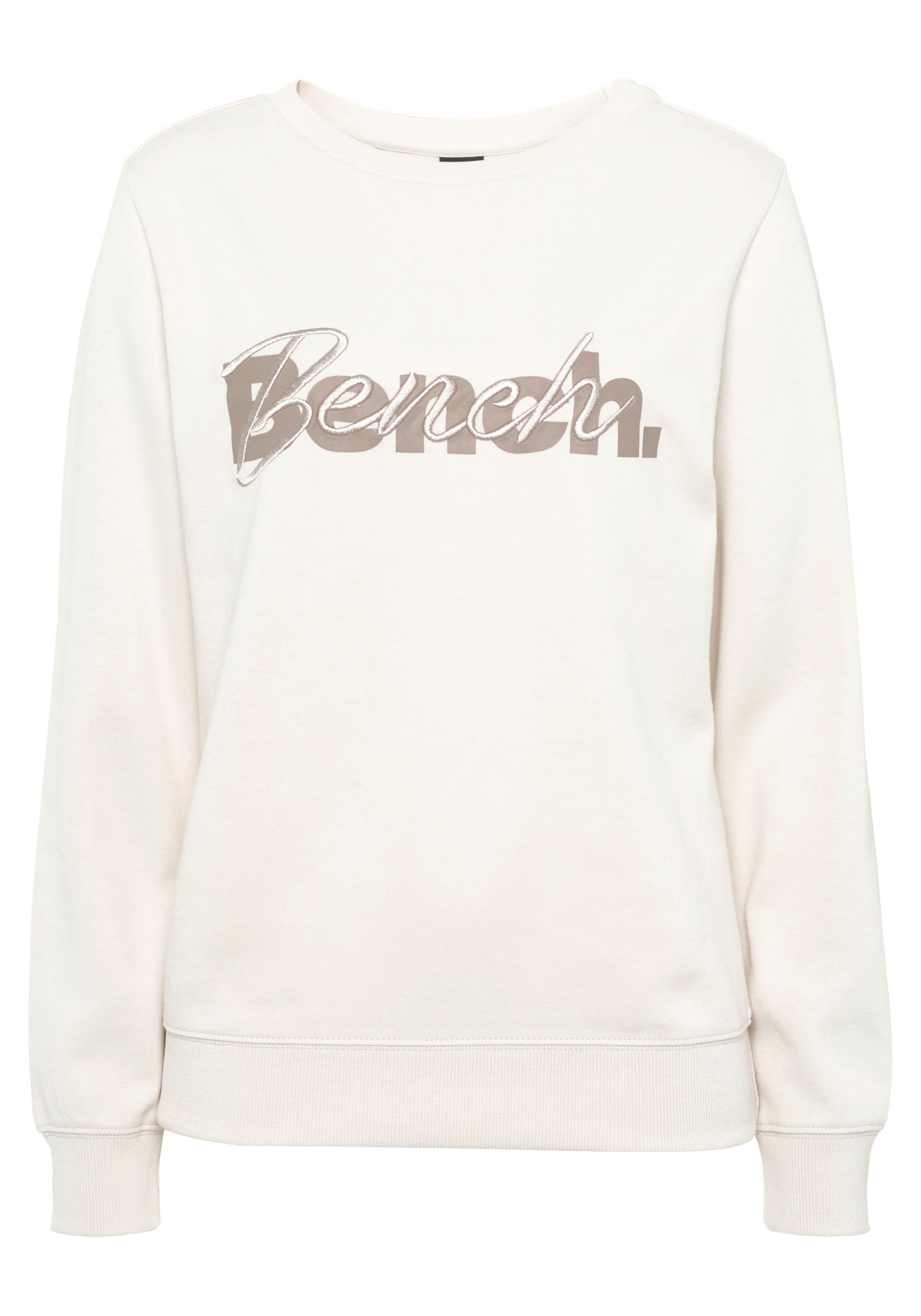 Bench. Loungewear Sweatshirt met logoprint en borduurwerk, loungepak