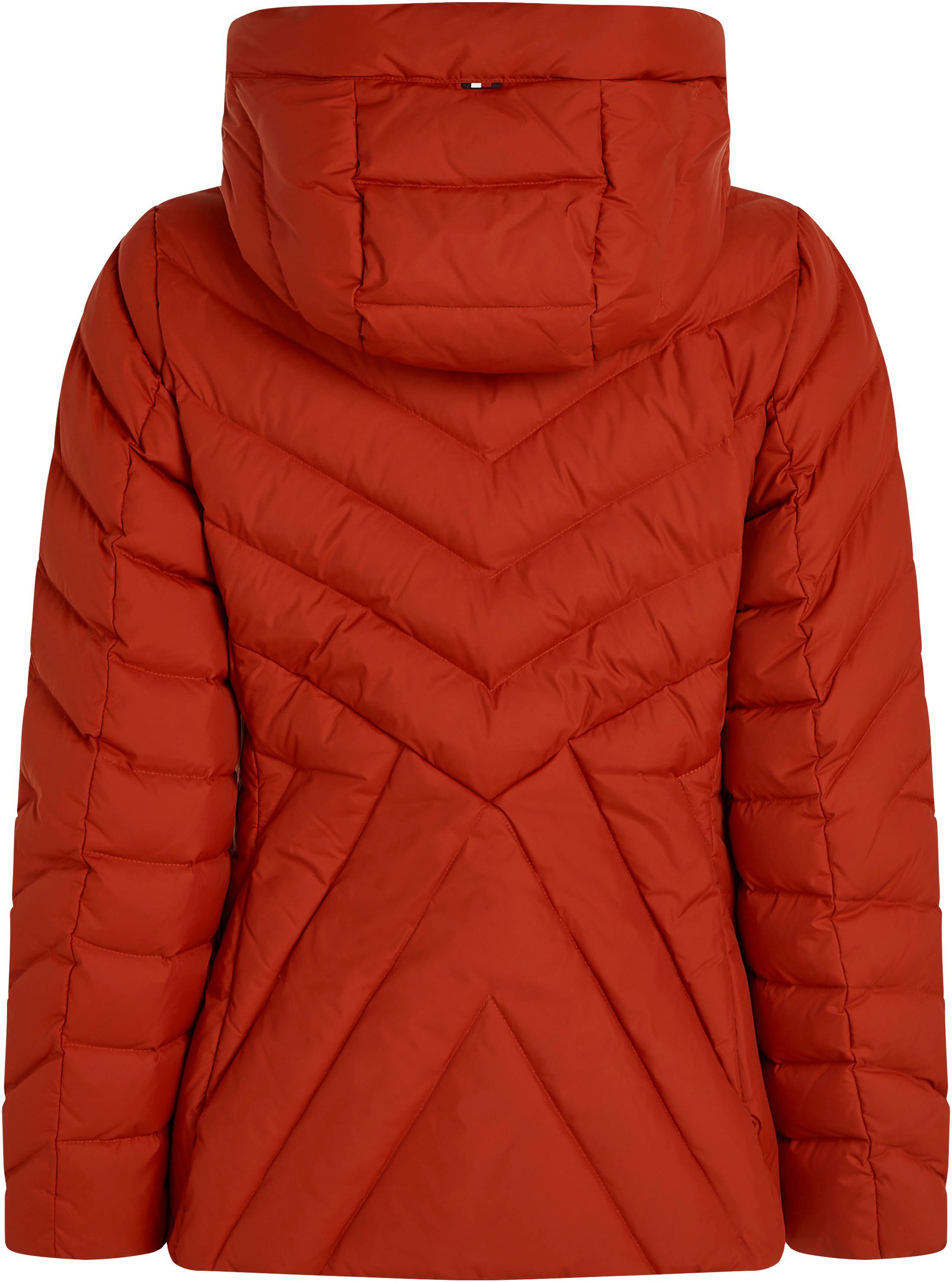 Tommy Hilfiger Gewatteerde jas CHEVRON MW PADDED JACKET met gemiddelde vulling en merklabel