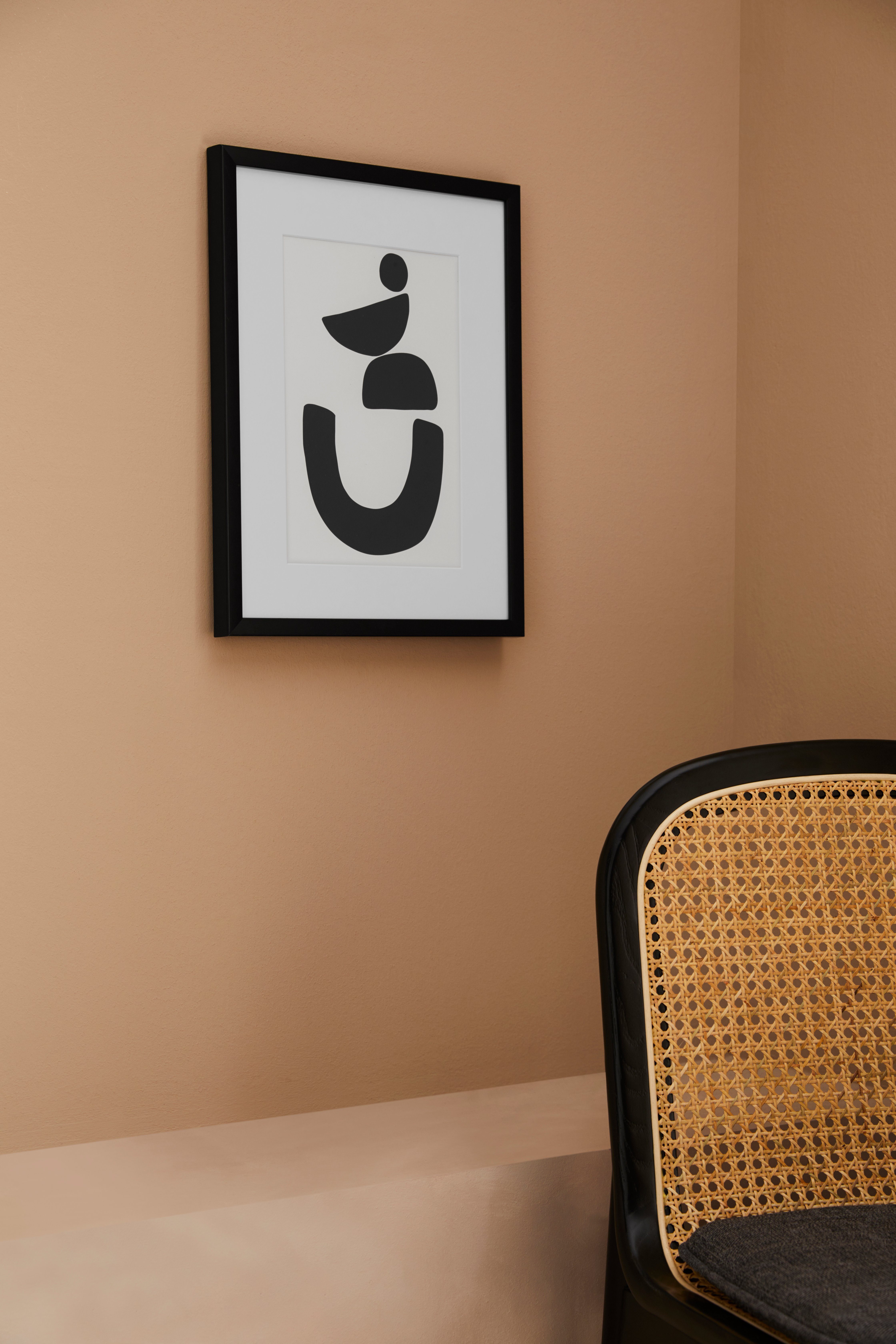 LeGer Home by Lena Gercke Wanddecoratie Black is Beautiful II HD premium posterdruk incl. houten lijst (1 stuk)