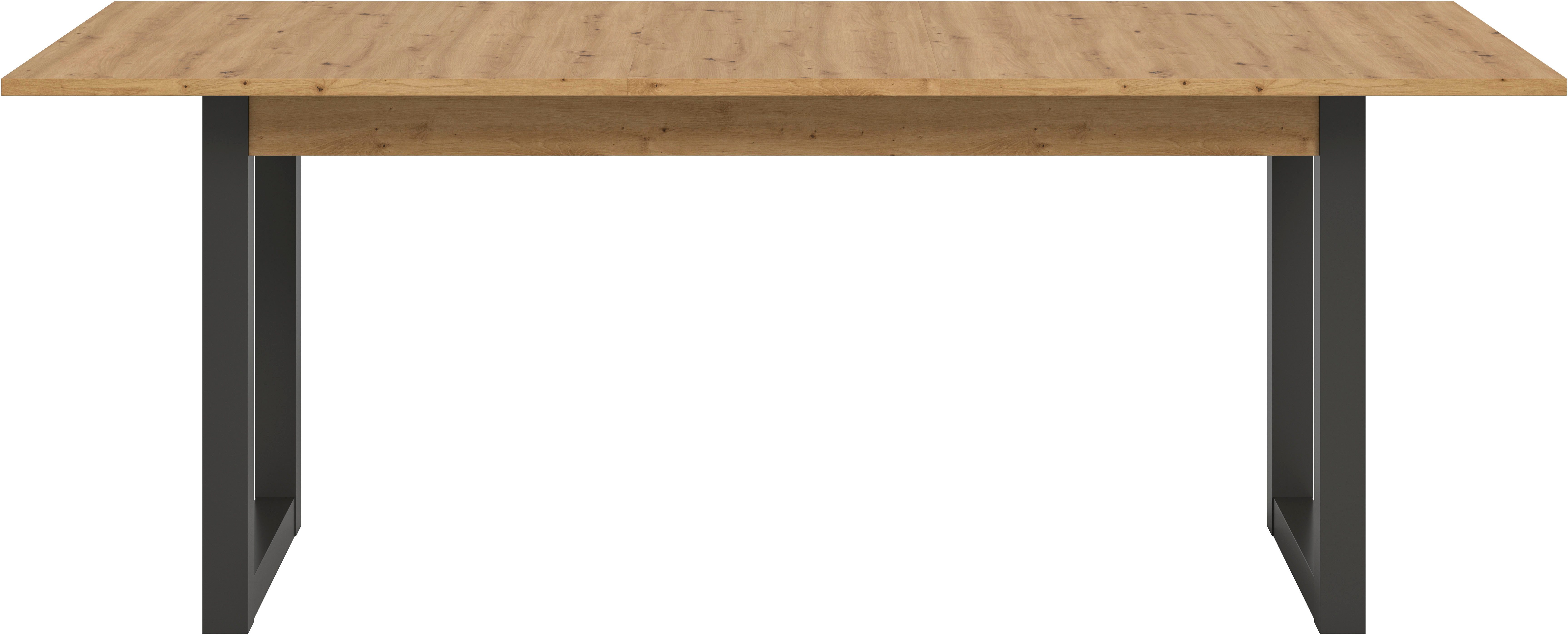INOSIGN Eettafel Rail, uitschuifbaar 150 - 190 cm, inclusief 40 cm inlegplaat