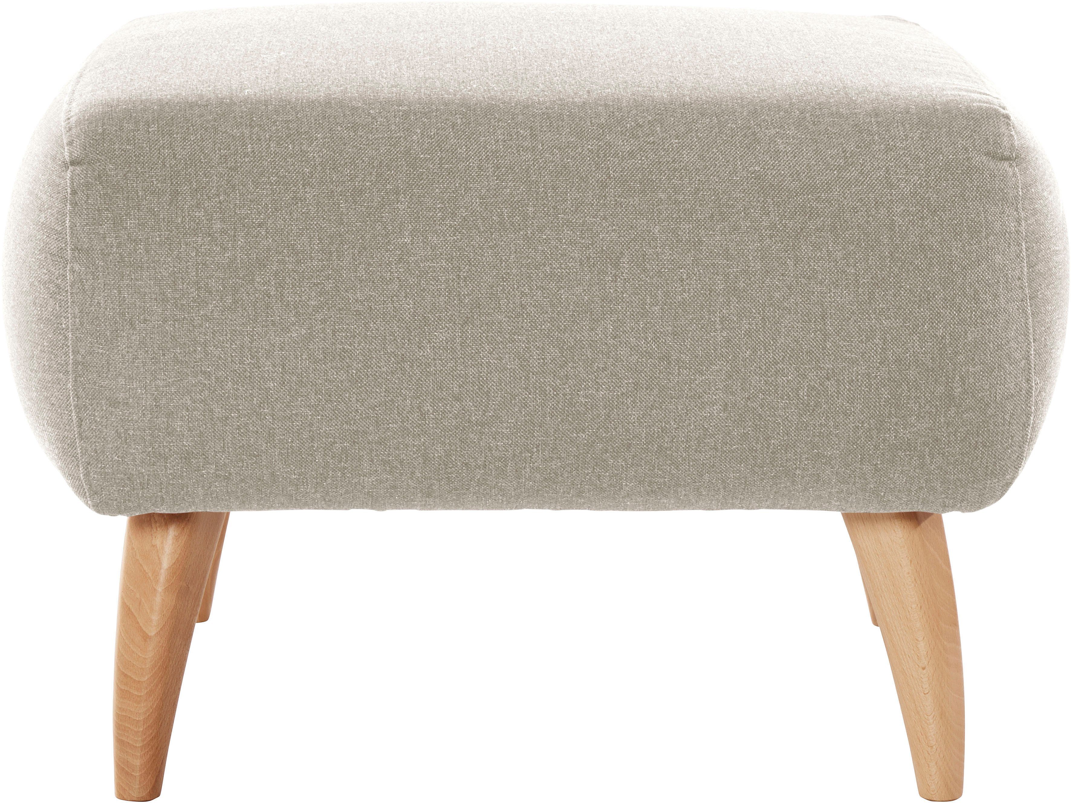 Home affaire Hocker Baggio met houten voetjes