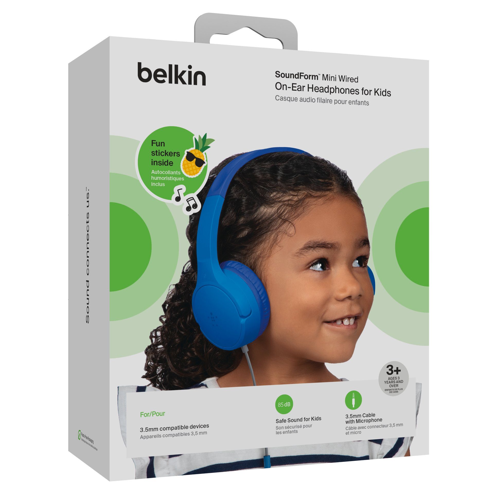 Belkin Kinder koptelefoon SOUNDFORM Mini via een vaste verbinding