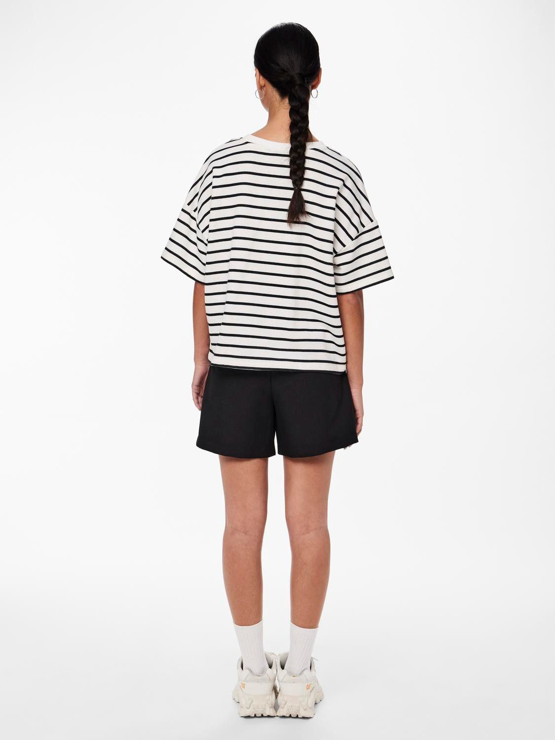 pieces Sweatshirt PCCHILLI SUMMER 2/4 SWEAT STRIPE NOOS BC