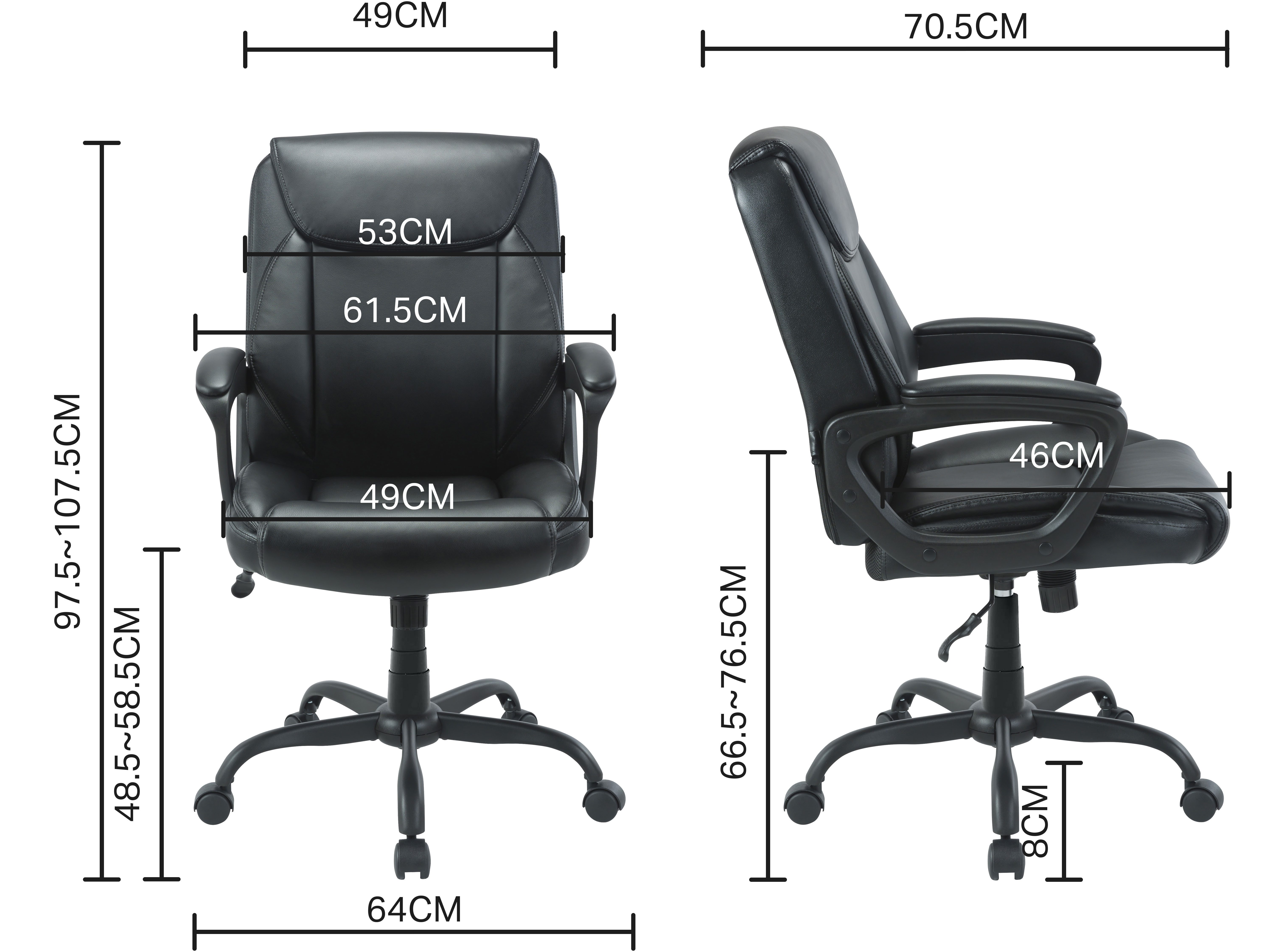 INOSIGN Bureaustoel DARKLEY Bureaustoel, comfortabele bekleding, kantelfunctie