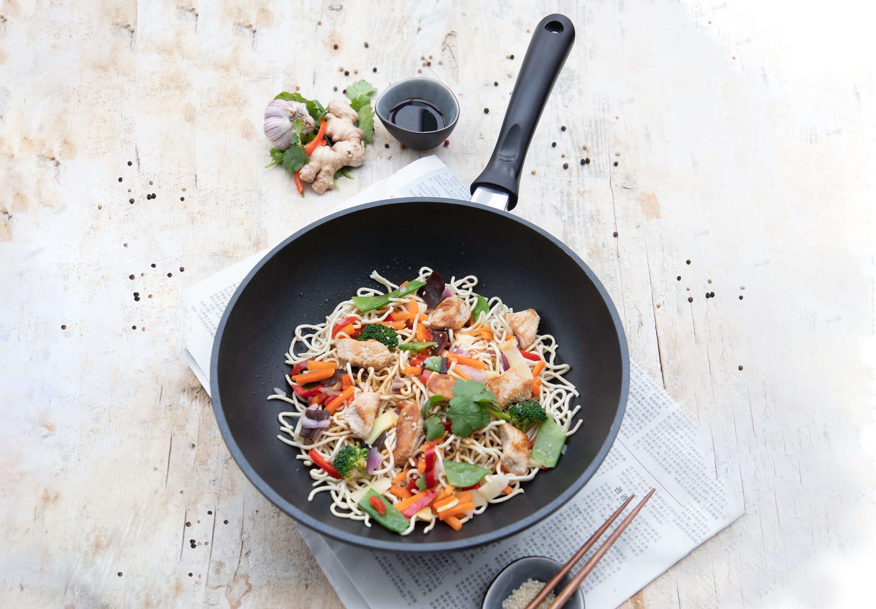 Elo Wok Alucast Inductie, Ø 28 cm (1-delig)