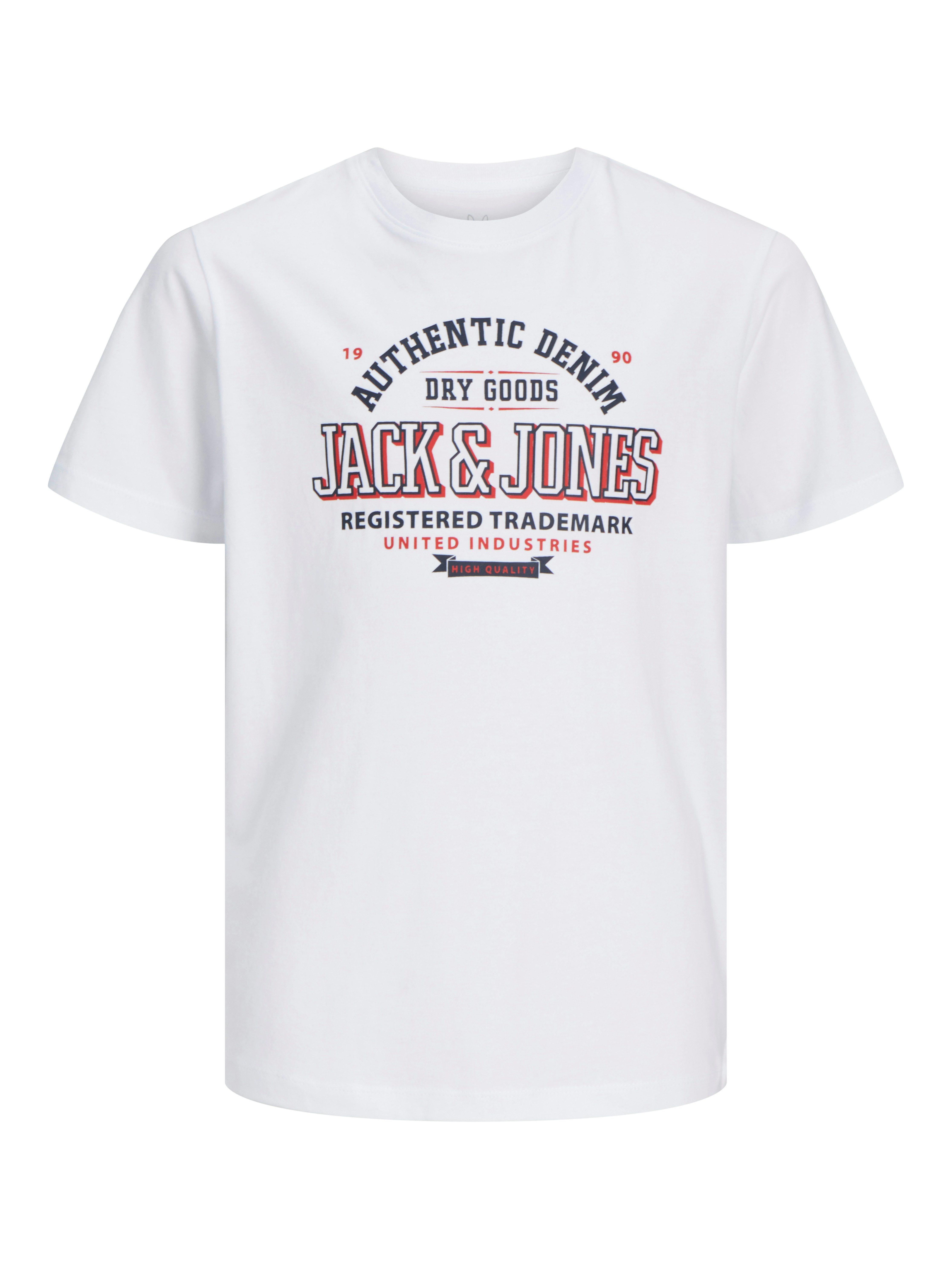 Jack & Jones Junior Shirt met ronde hals JJELOGO TEE SS O-NECK 2 COL S NOOS JNR