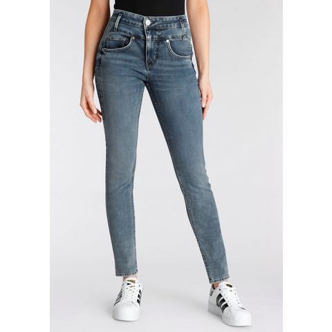 NU 20% KORTING: Herrlicher High-waist jeans SHARP SLIM REUSED DENIM