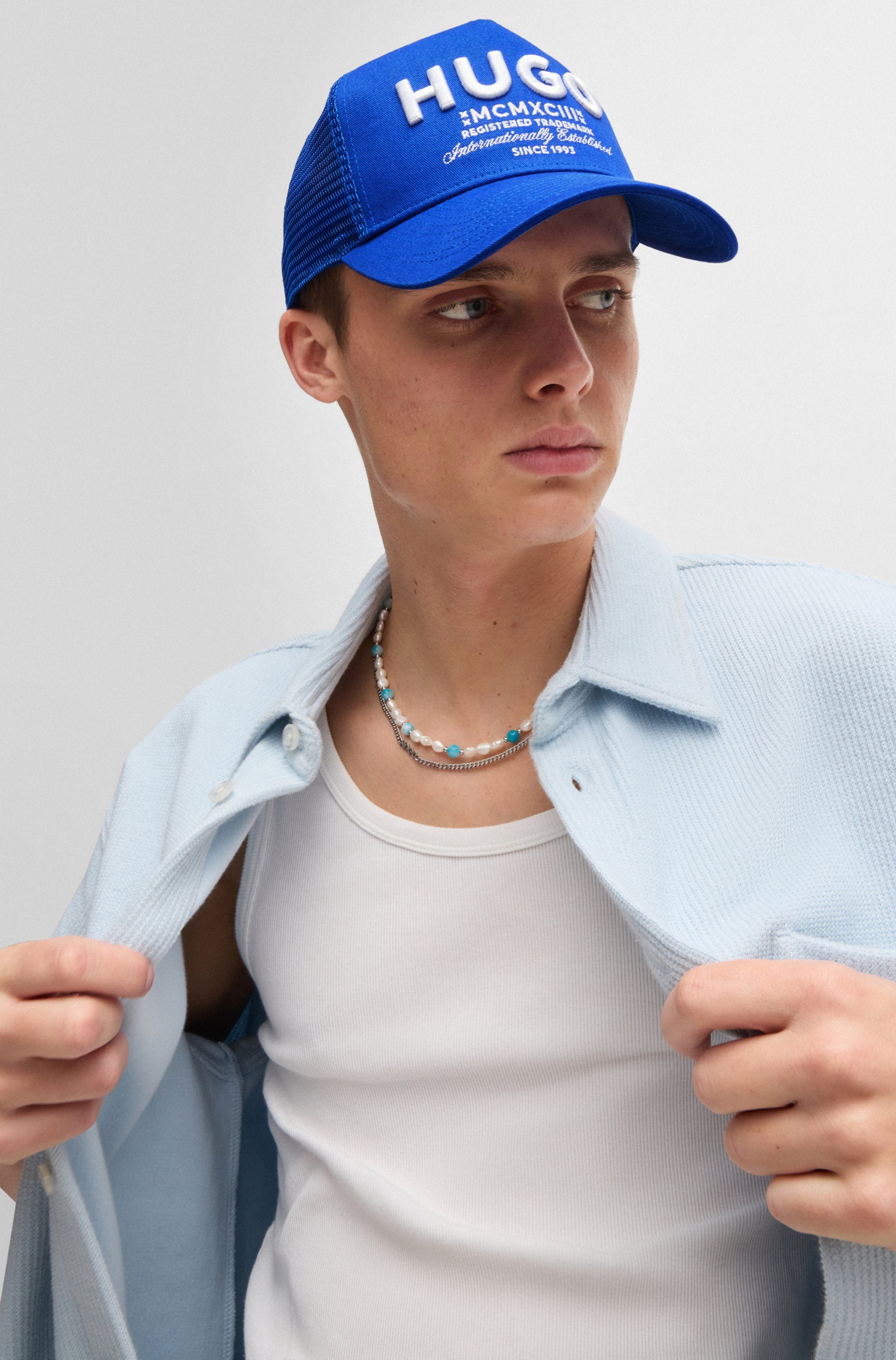 HUGO Blue Baseball pet Merk Uniseks