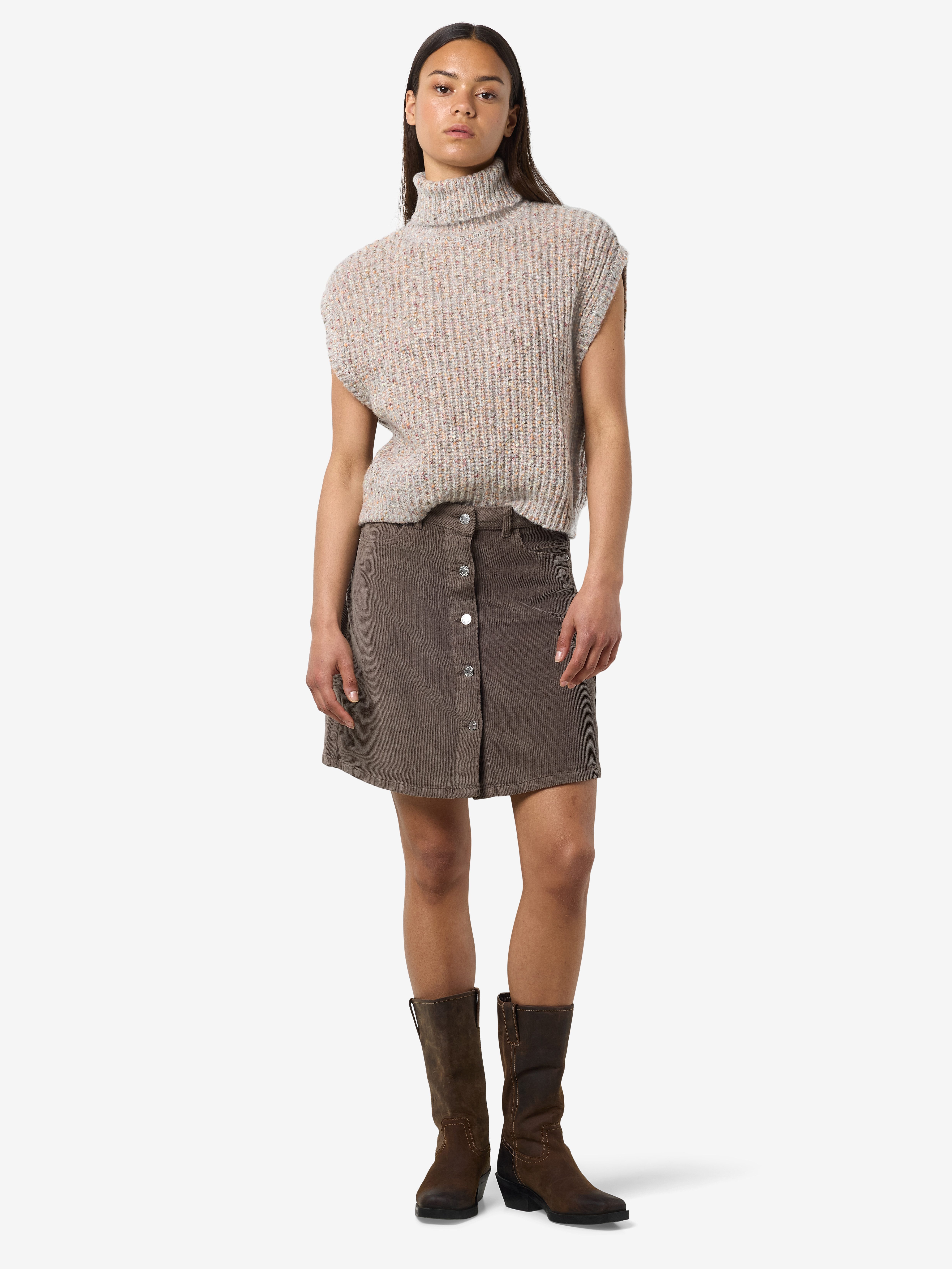 Noisy may Cordrok NMRONNIE NW A SHAPE SKIRT CORDUROY NOOS