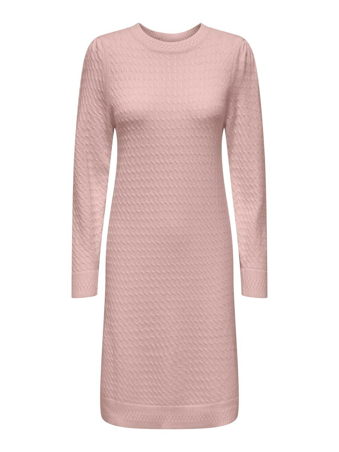 Only Gebreide jurk ONLKATIA LS PUFF DRESS CC KNT dames gebreide jurken maat M (38) roze