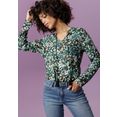 aniston casual blouse zonder sluiting met bloemen en bladeren harmonieus in kleur gedessineerd - nieuwe collectie multicolor