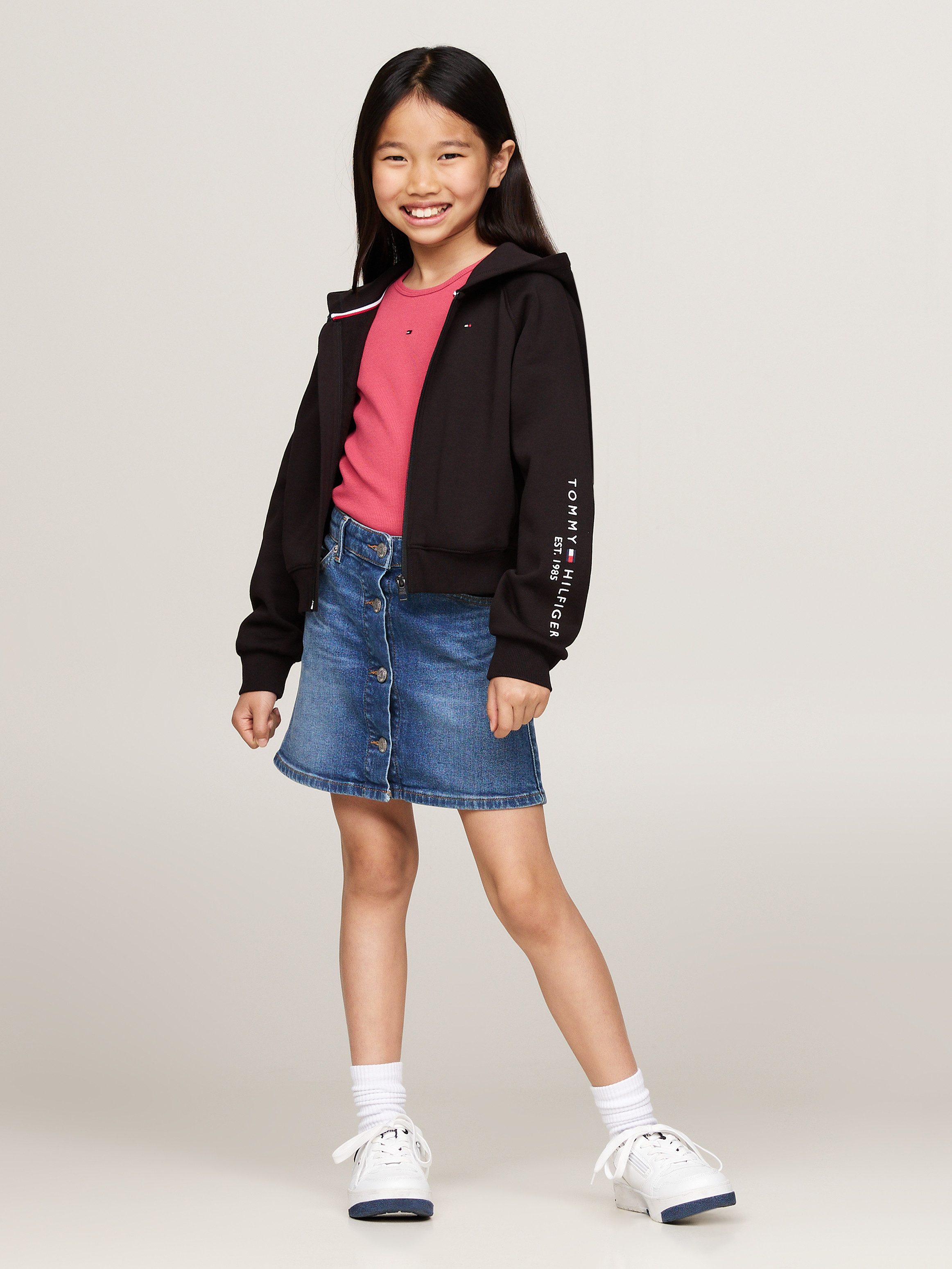 Tommy Hilfiger Sweatvest ESSENTIAL EMBROIDERED ZIP THRU