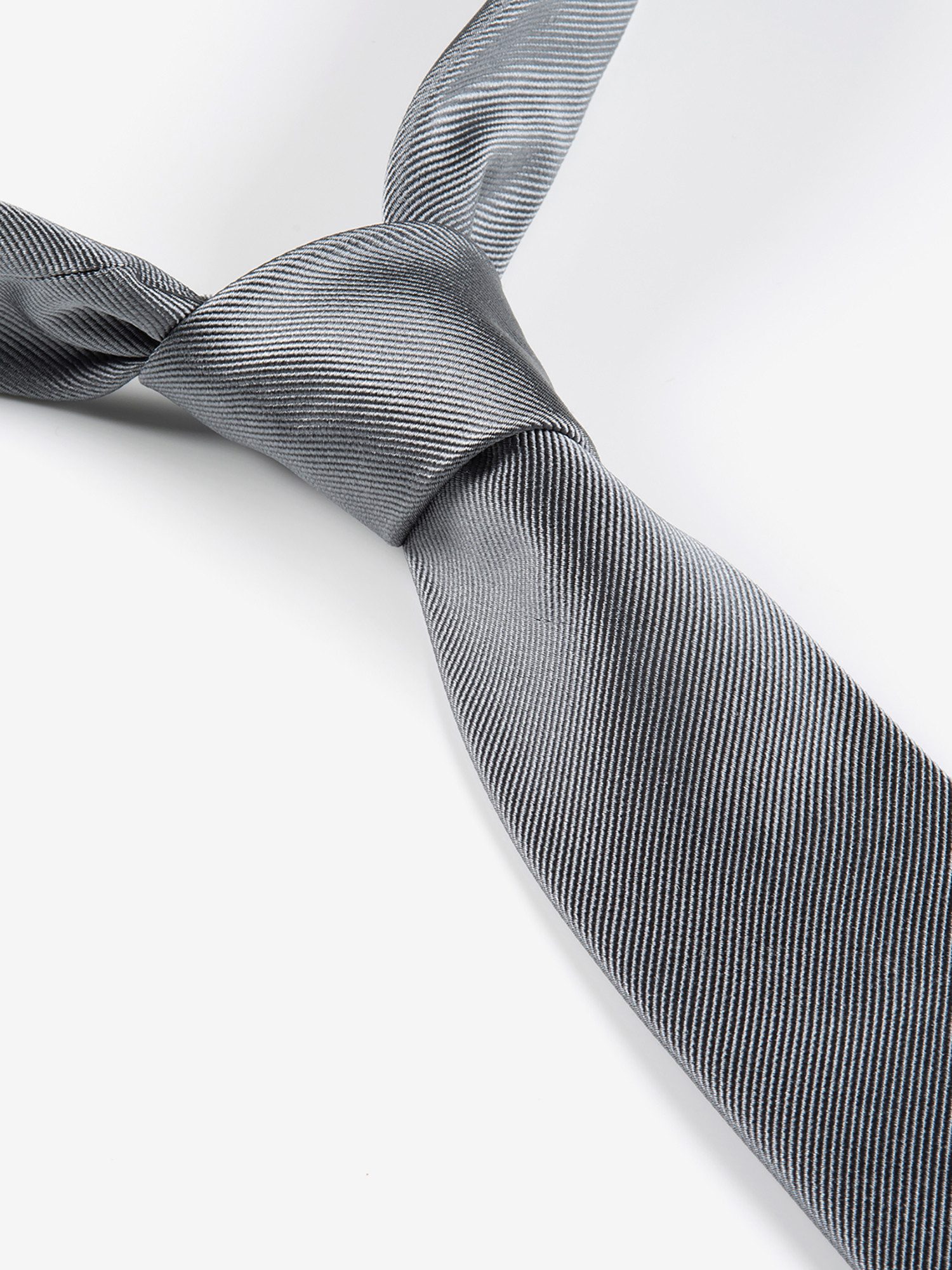 MONTI Stropdas Raul van puur zijde met edele twill-structuur - 7 cm breed