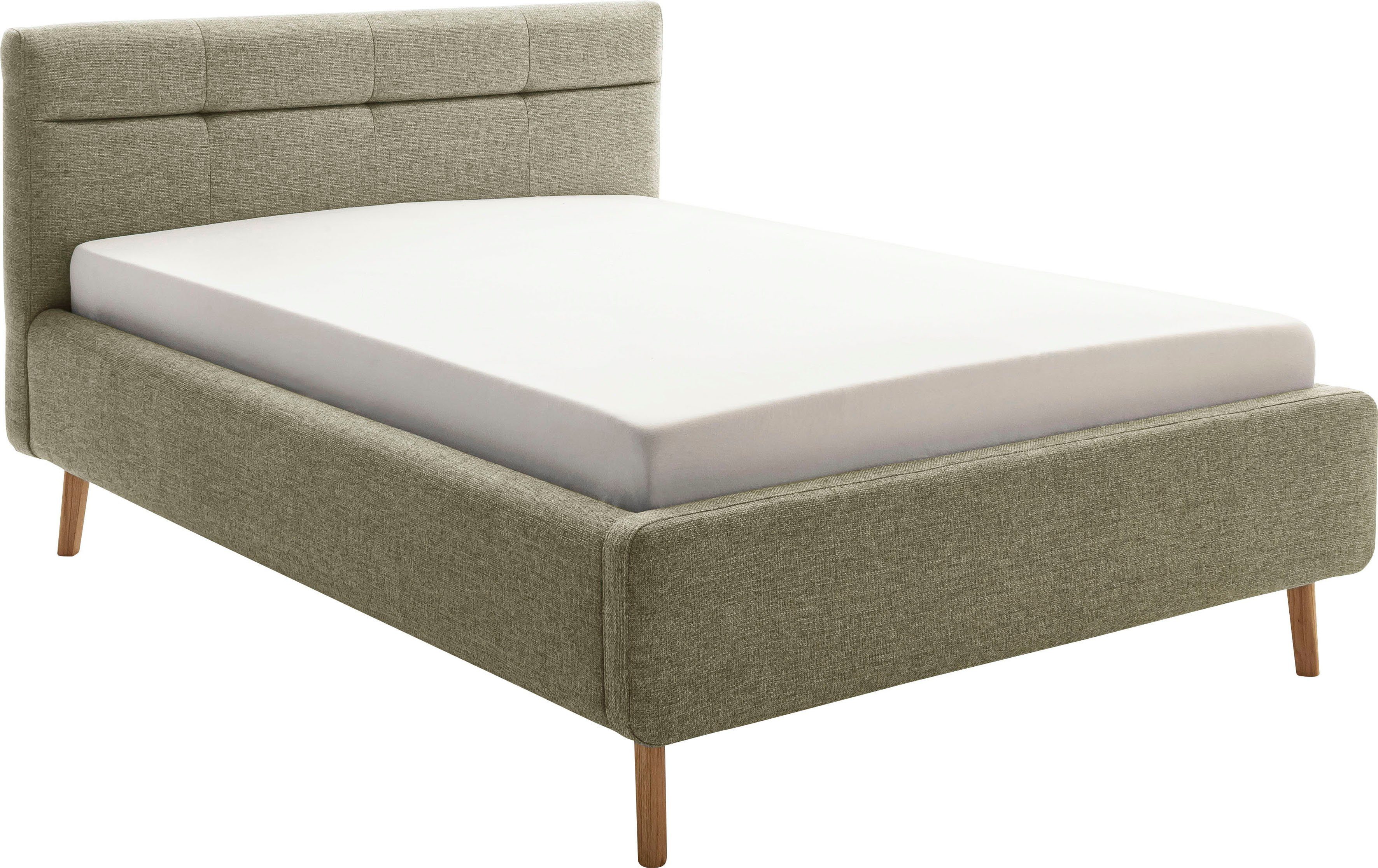 meise.möbel Gestoffeerd bed Lotte met lattenbodem en bedkist