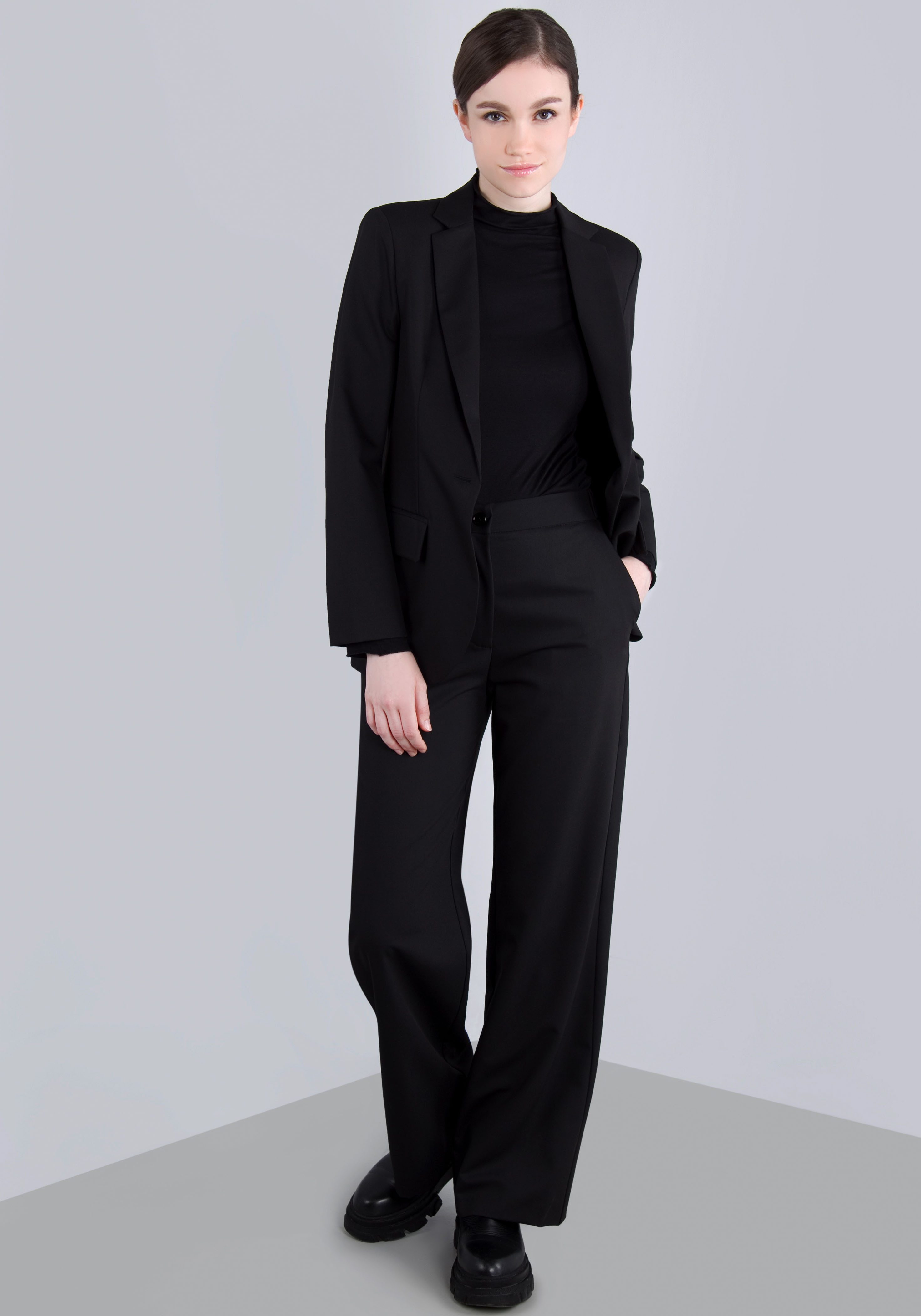 IMPERIAL Stoffen broek , casual wijde broek met elastische tailleband aan de achterkant