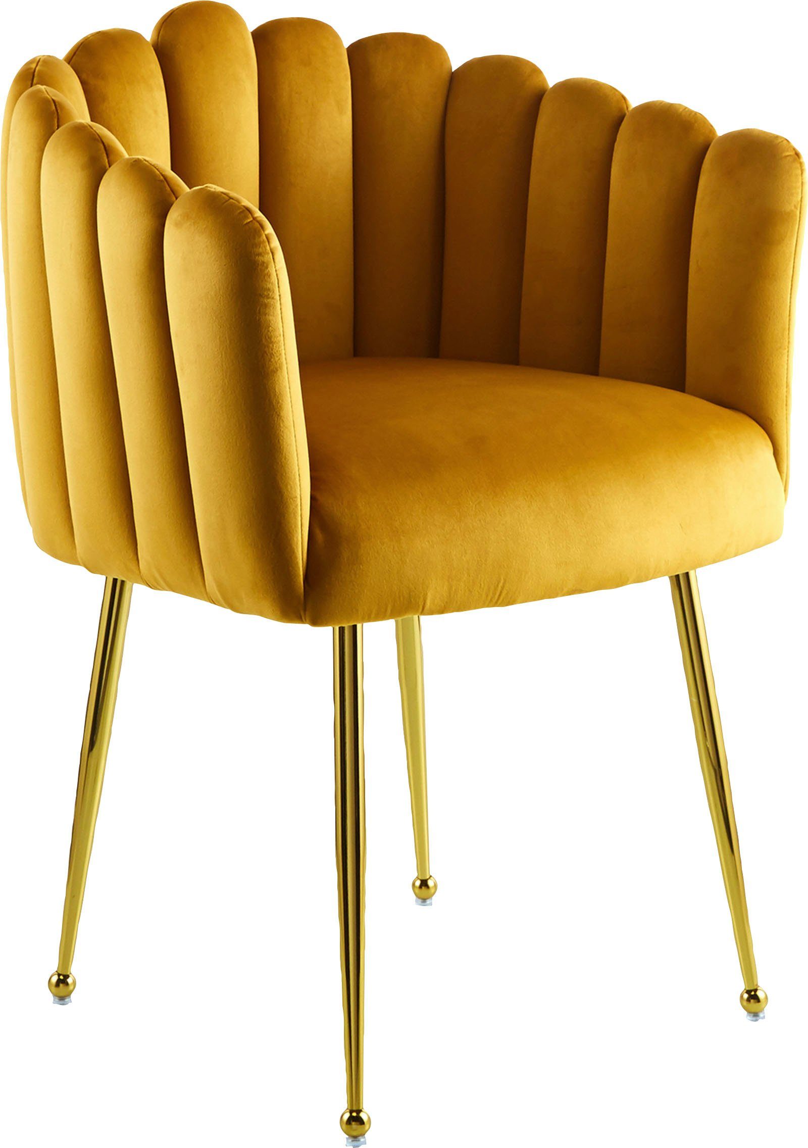 Kayoom Eetkamerstoel Stoel Mucha, decoratieve luxe stoel fluweelzachte bekleding, aantrekkelijk, verkrijgbaar in edele kleuren (1 stuk)