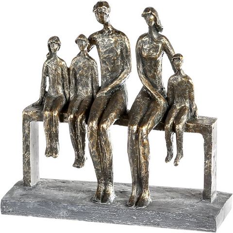 Casablanca by Gilde decoratief figuur Skulptur We are family, bronzefarben-grau (1 stuk)