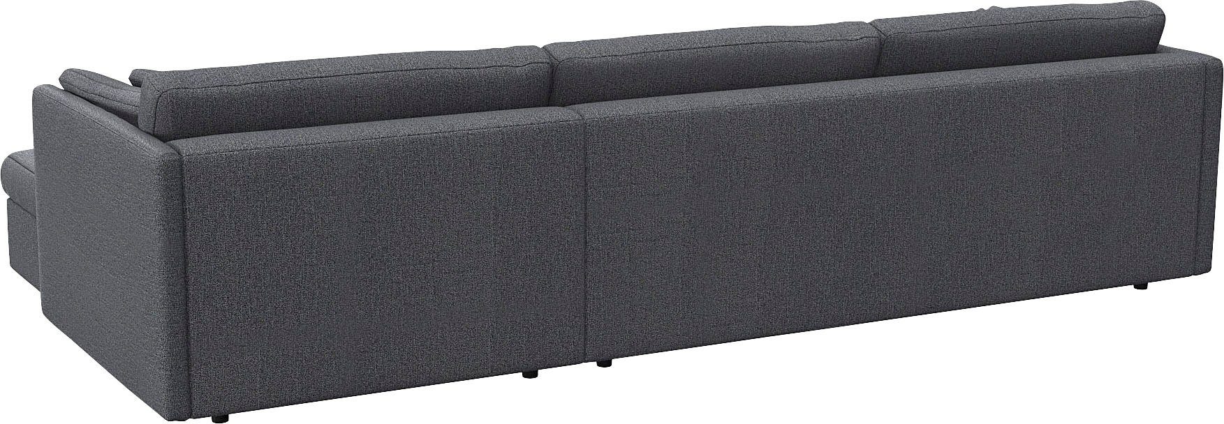 FLEXLUX Hoekbank Lovane Zacht en zeer comfortabel, grote zitdiepte op koudschuim, inclusief sierkussen